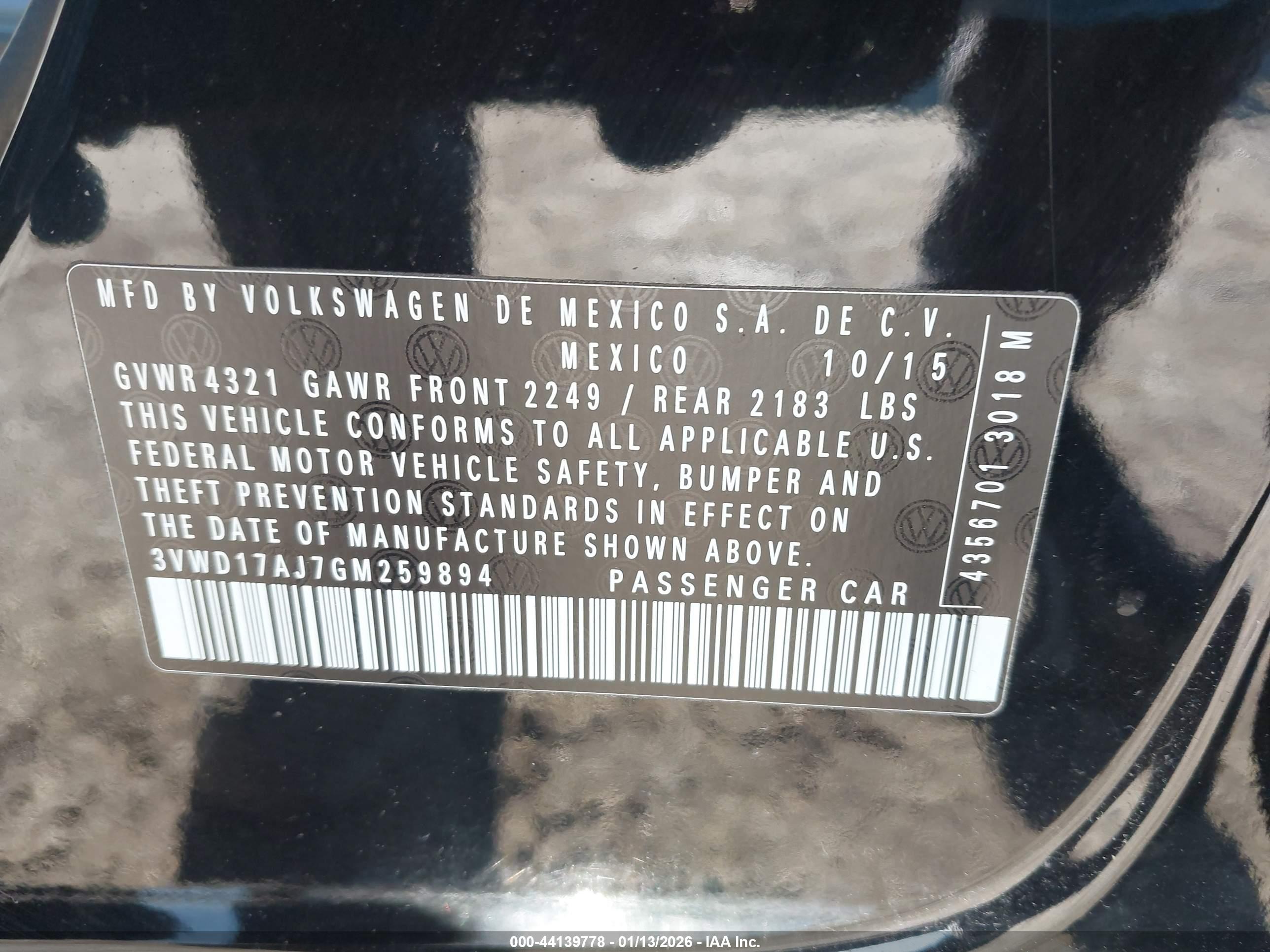 VOLKSWAGEN JETTA image 9