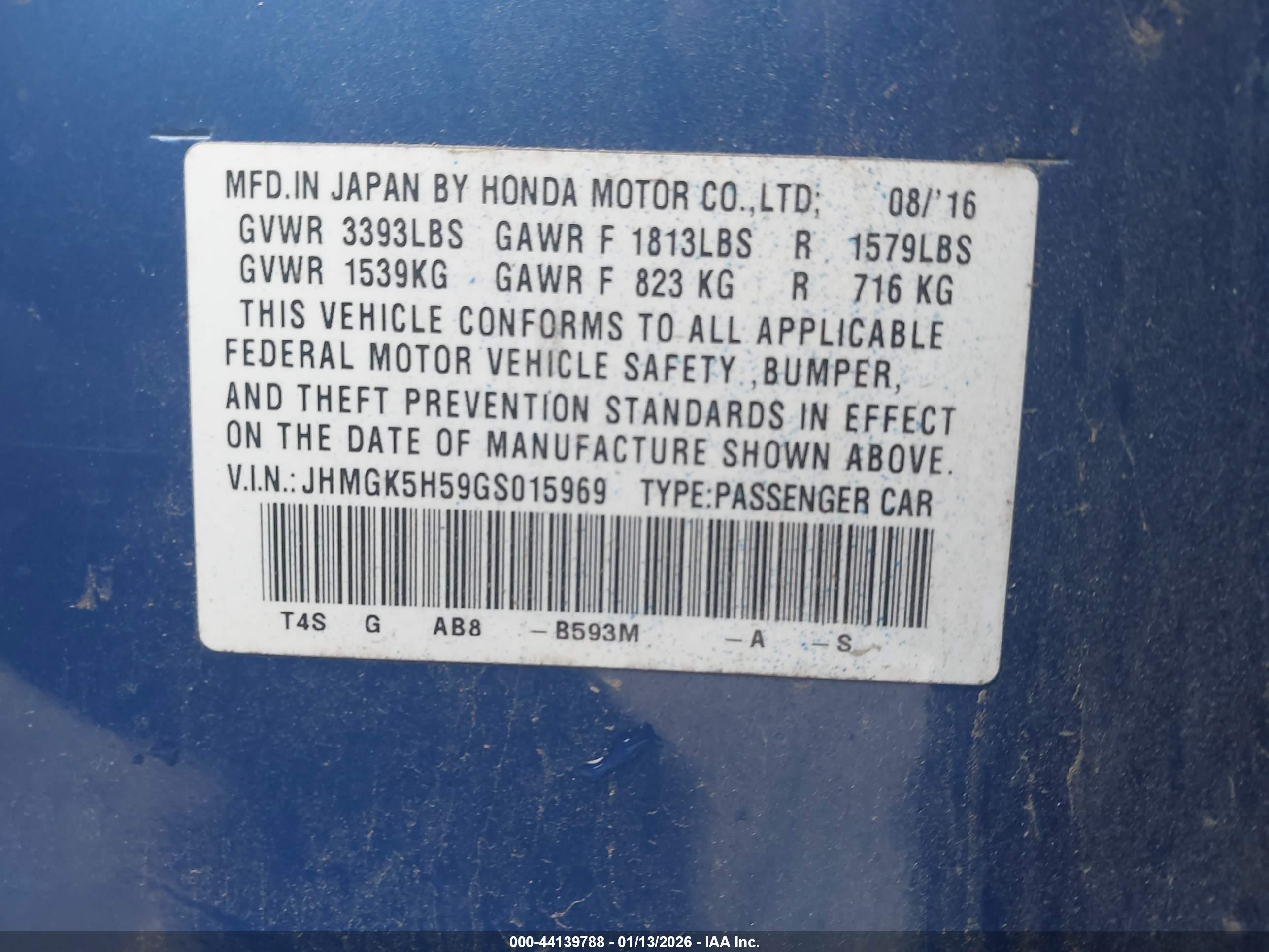HONDA FIT image 9
