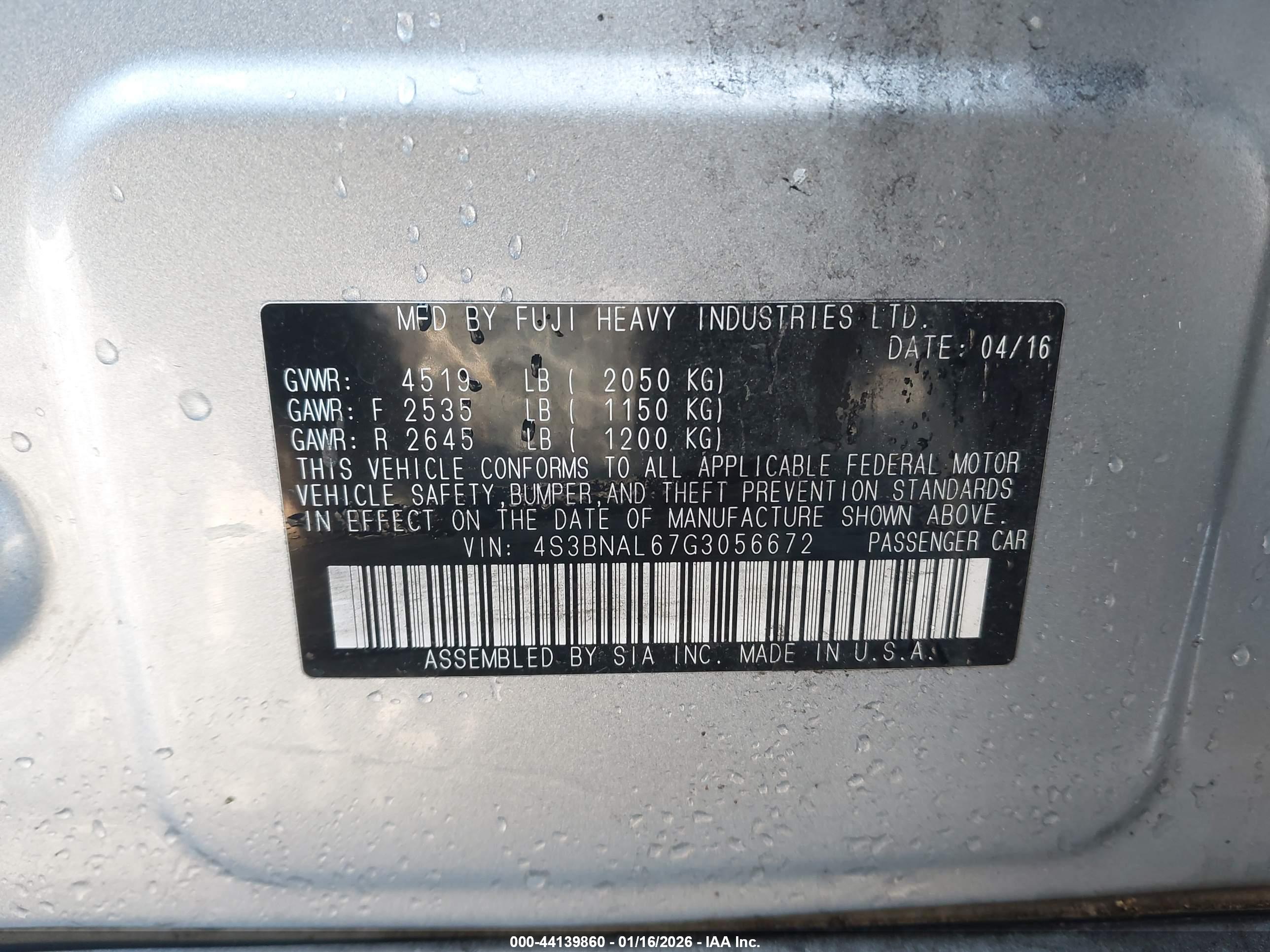 SUBARU LEGACY image 9