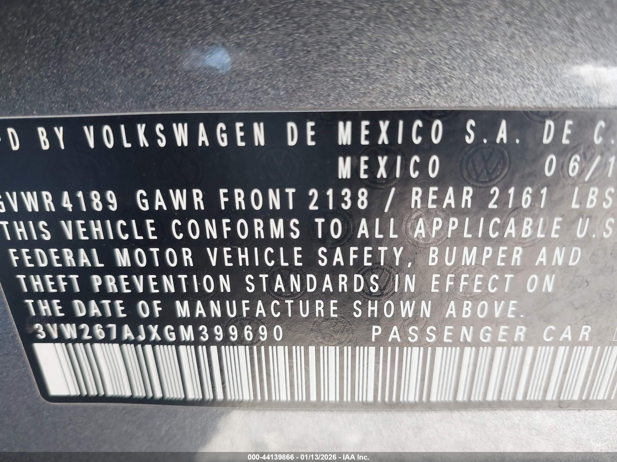 VOLKSWAGEN JETTA image 9