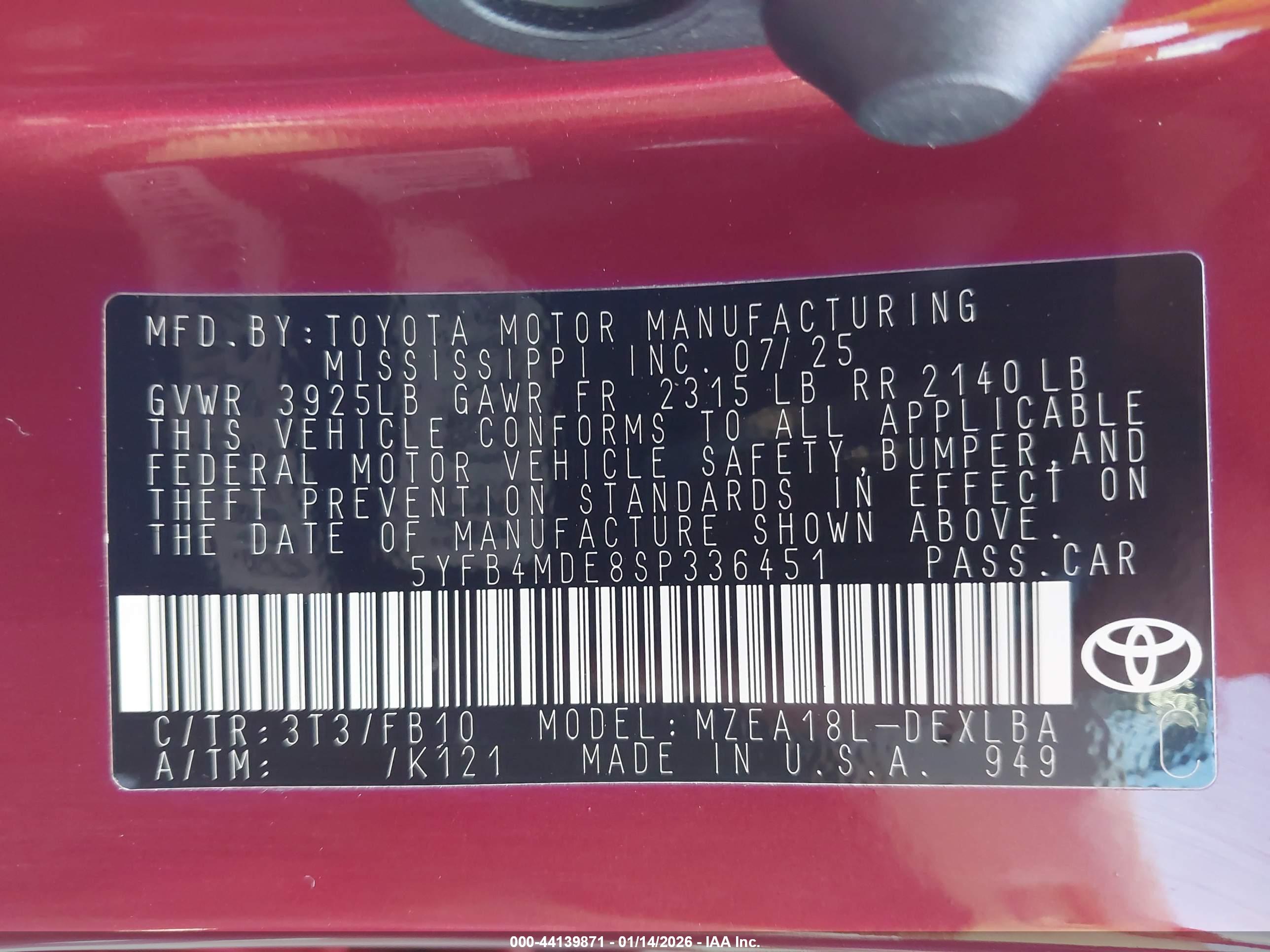 TOYOTA COROLLA image 9