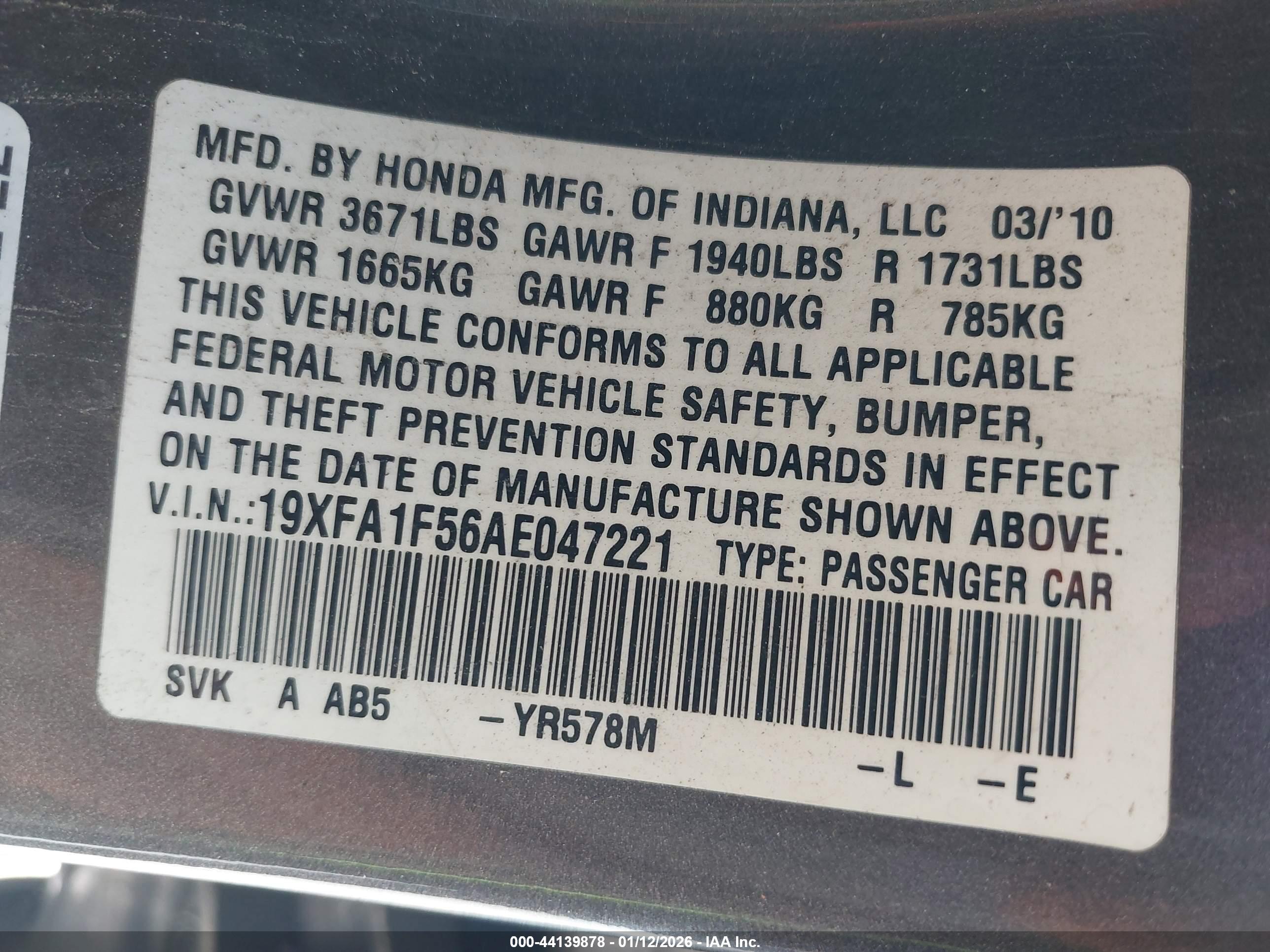 HONDA CIVIC image 9