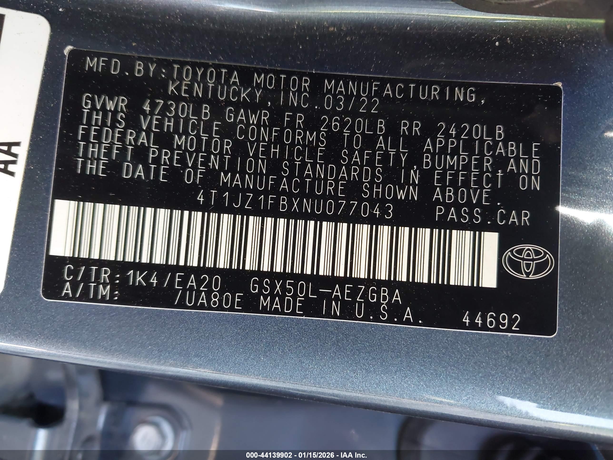 TOYOTA AVALON image 9