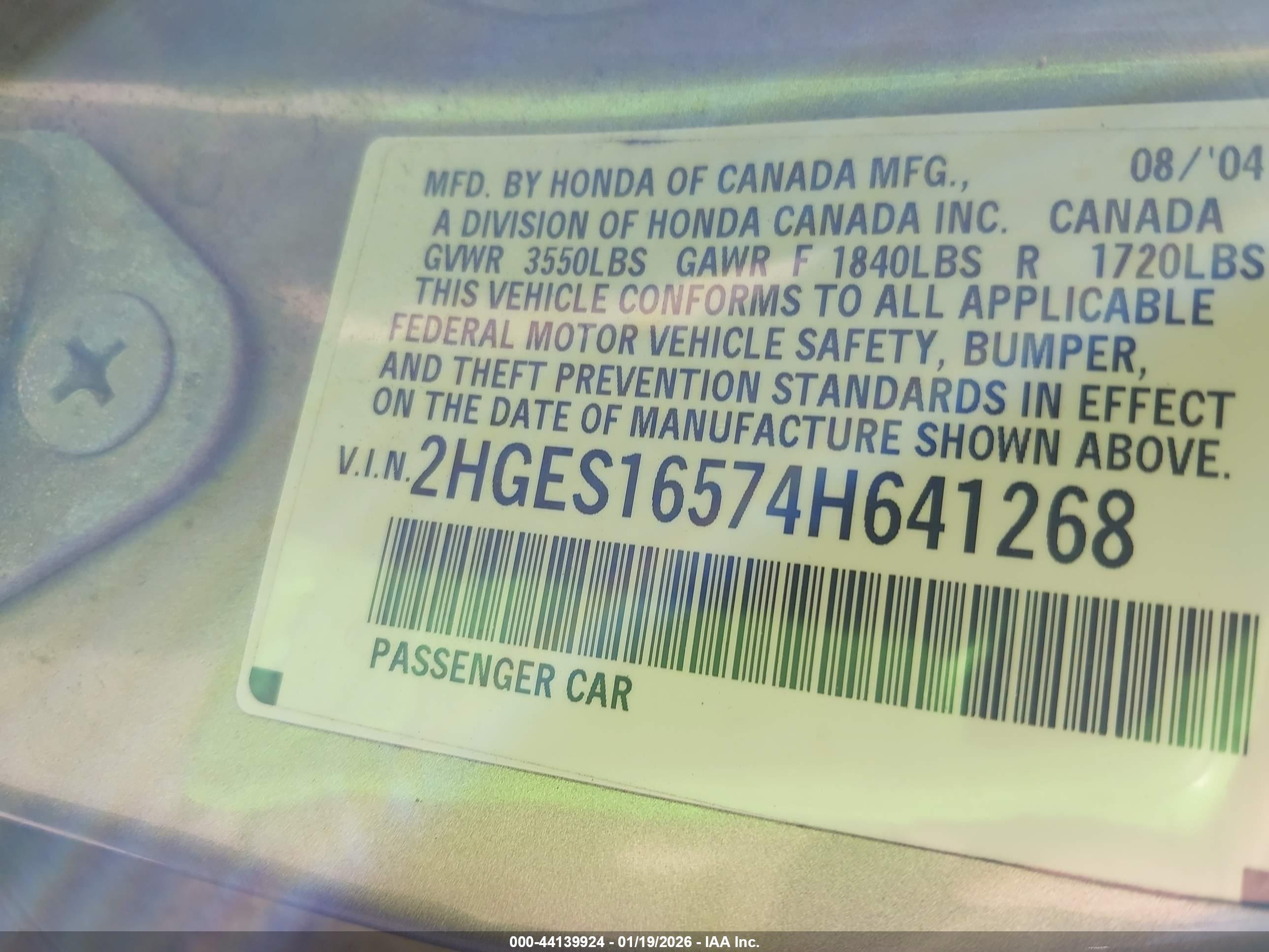 HONDA CIVIC image 9