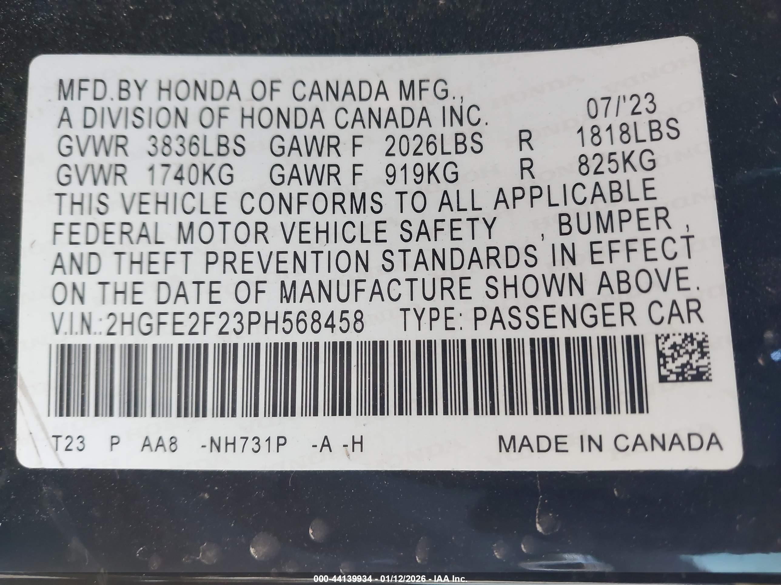 HONDA CIVIC image 9