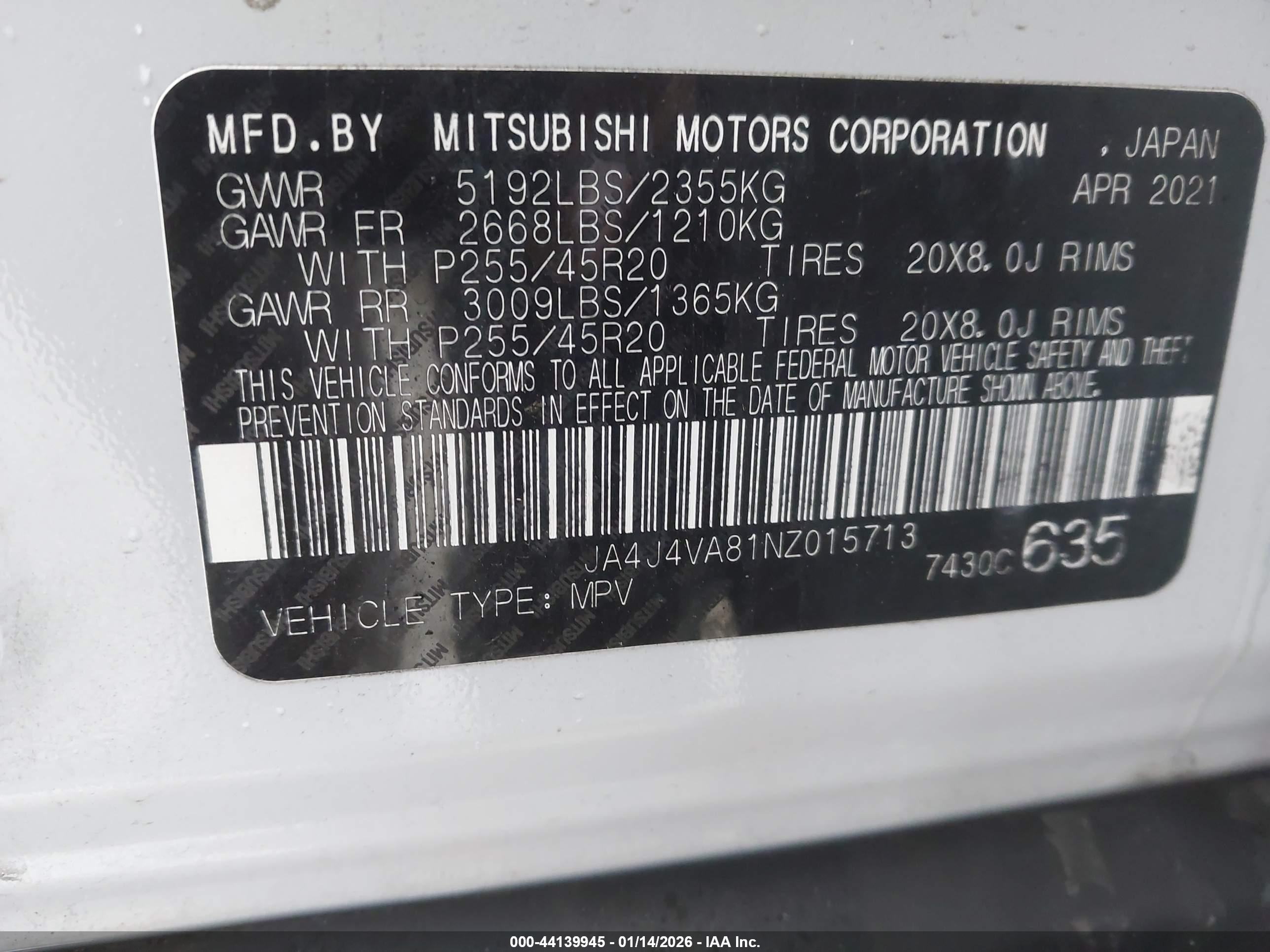 MITSUBISHI OUTLANDER image 9