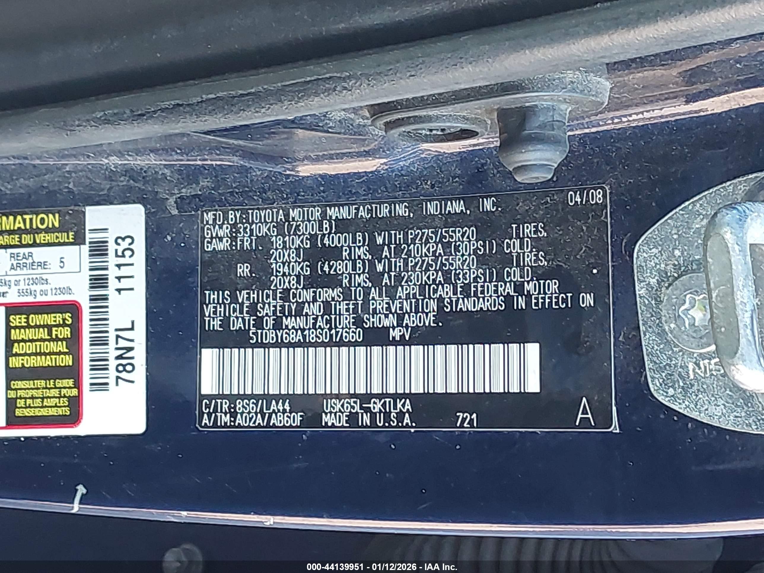 TOYOTA SEQUOIA image 9