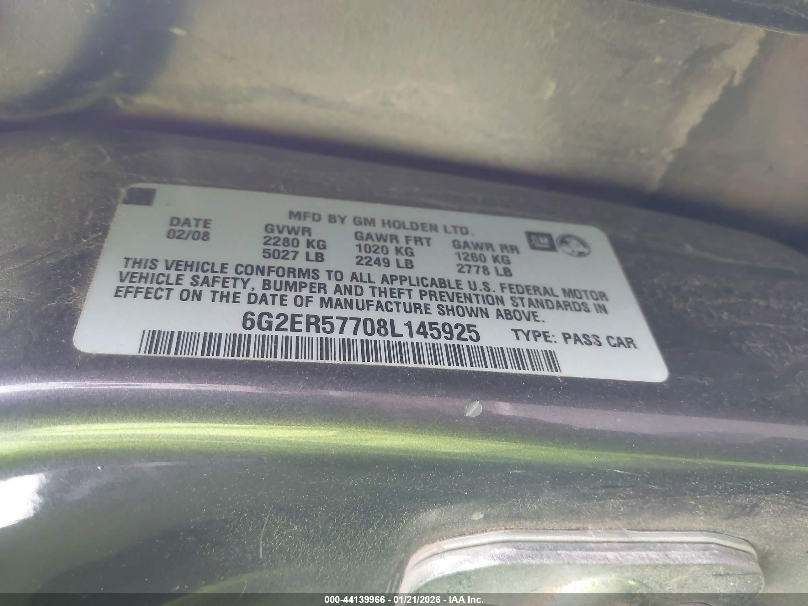 PONTIAC G8 image 9