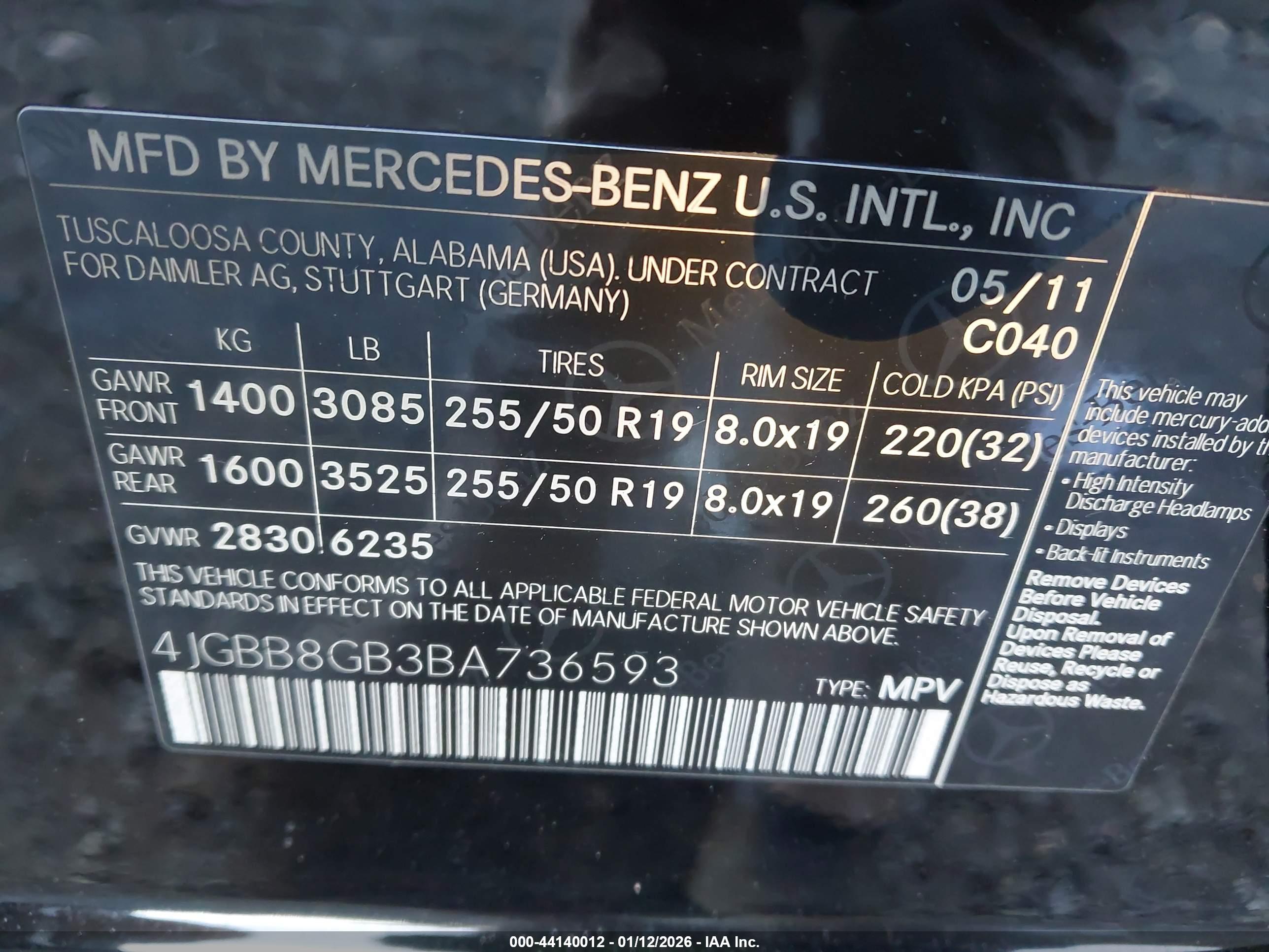 MERCEDES-BENZ ML image 9