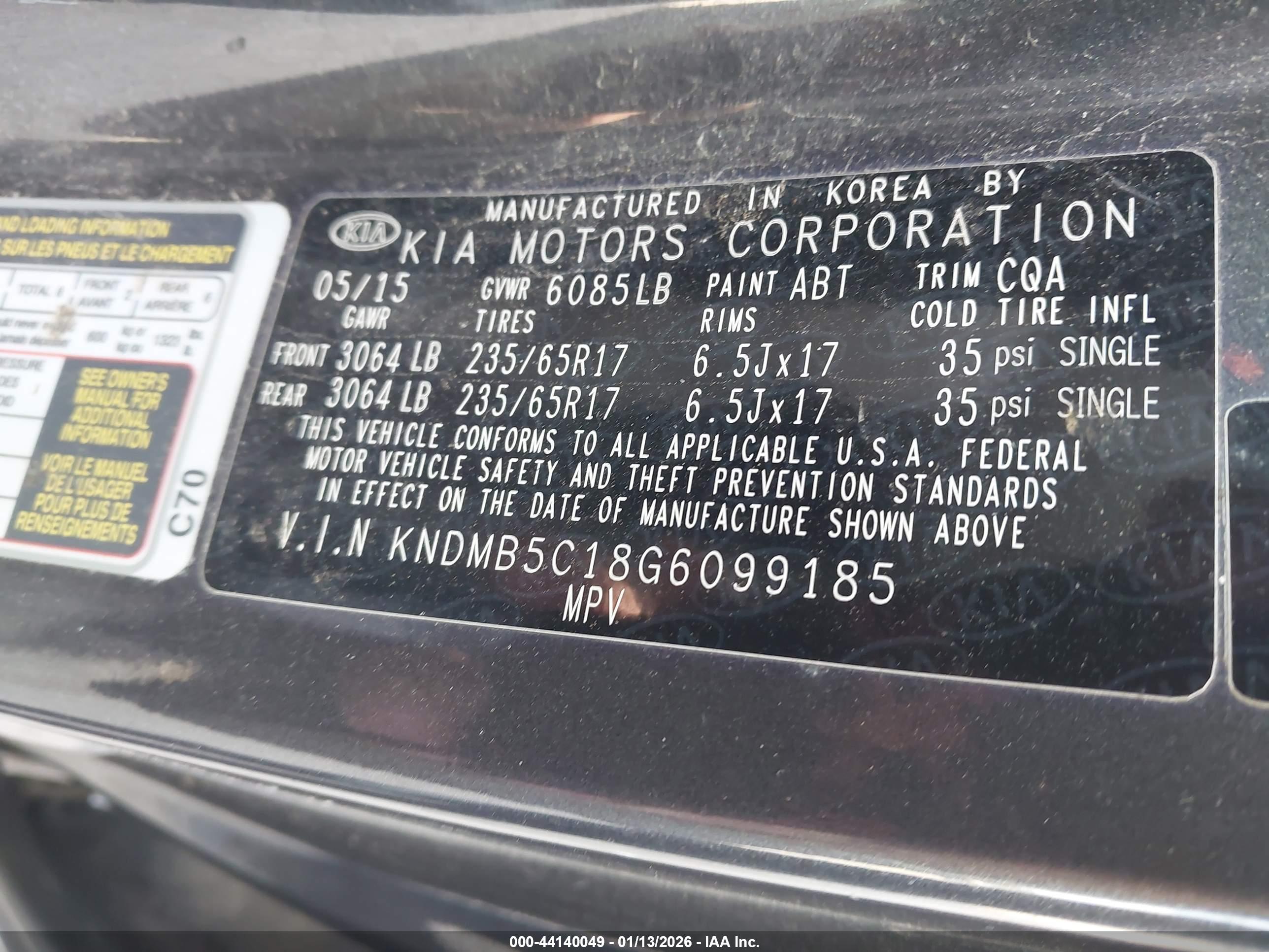 KIA SEDONA image 9