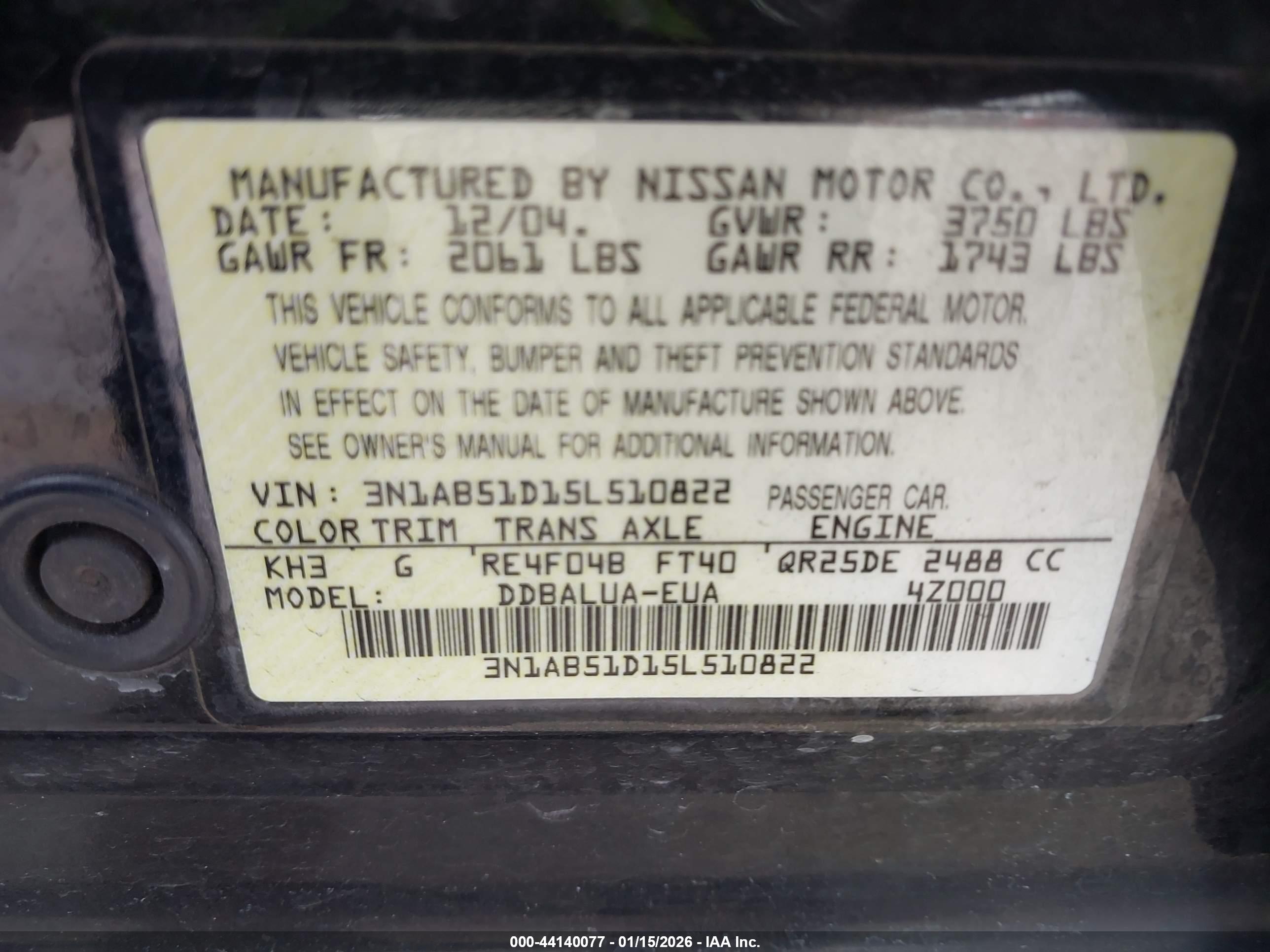 NISSAN SENTRA image 9