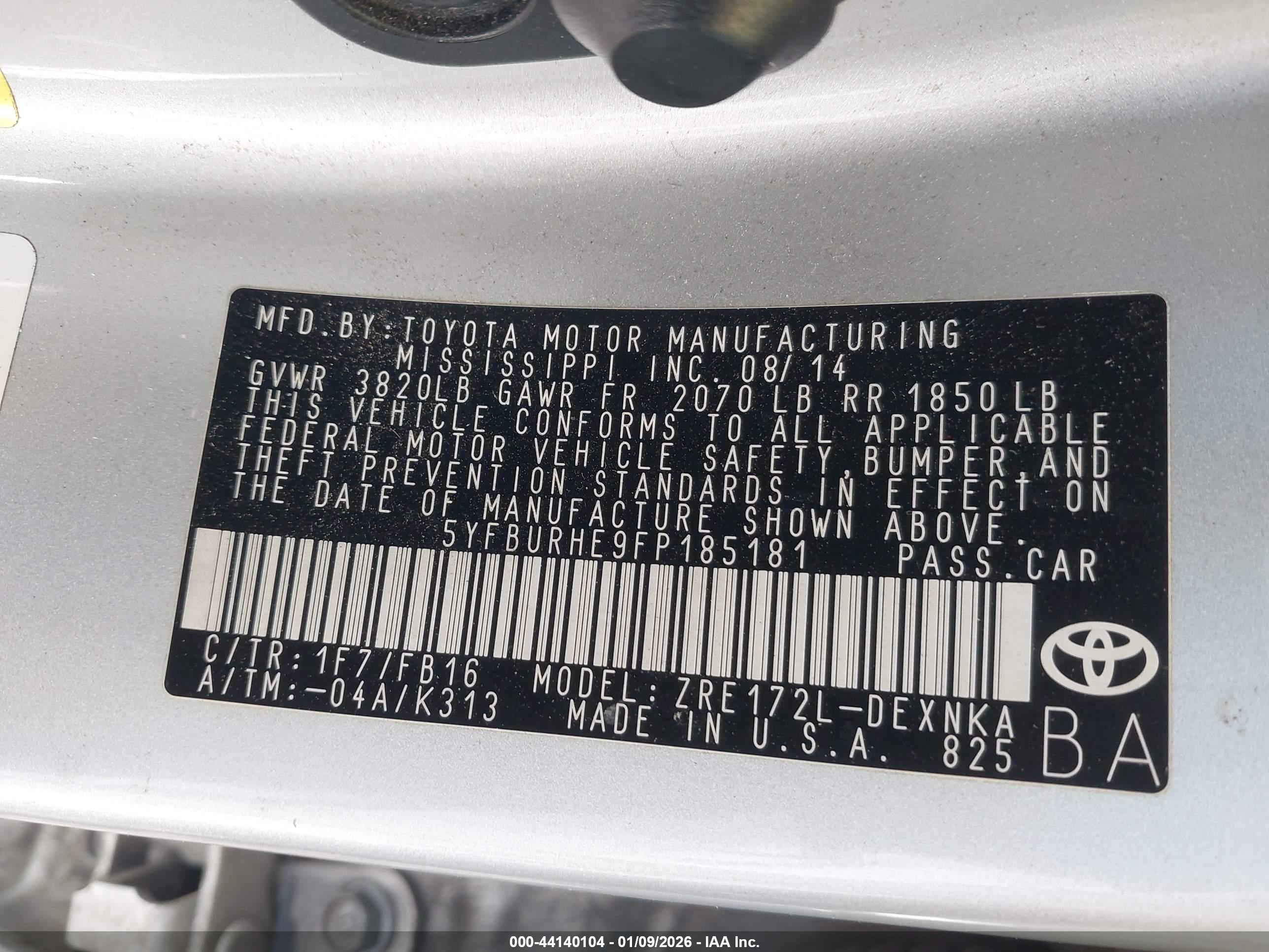TOYOTA COROLLA image 9
