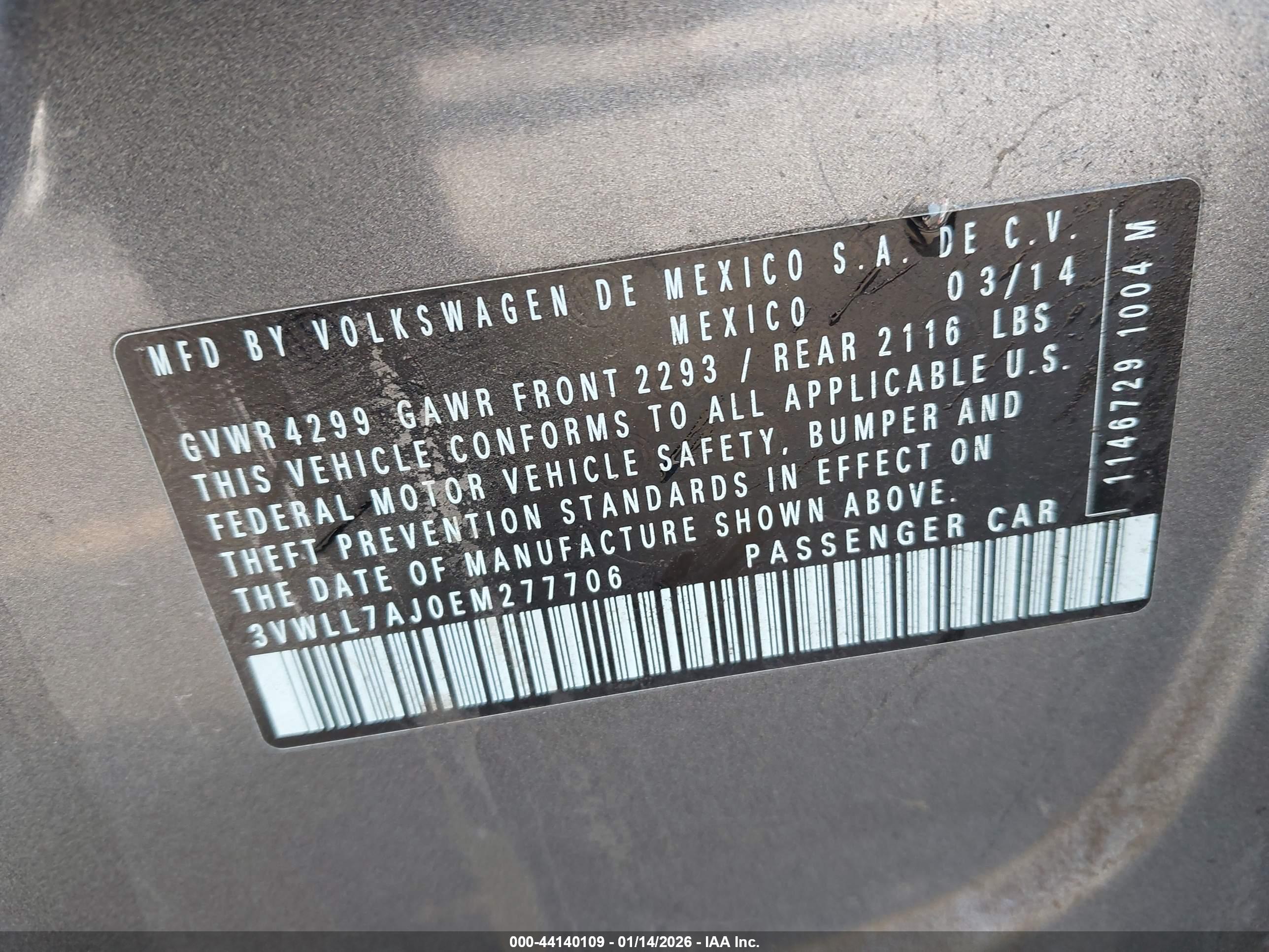 VOLKSWAGEN JETTA image 9