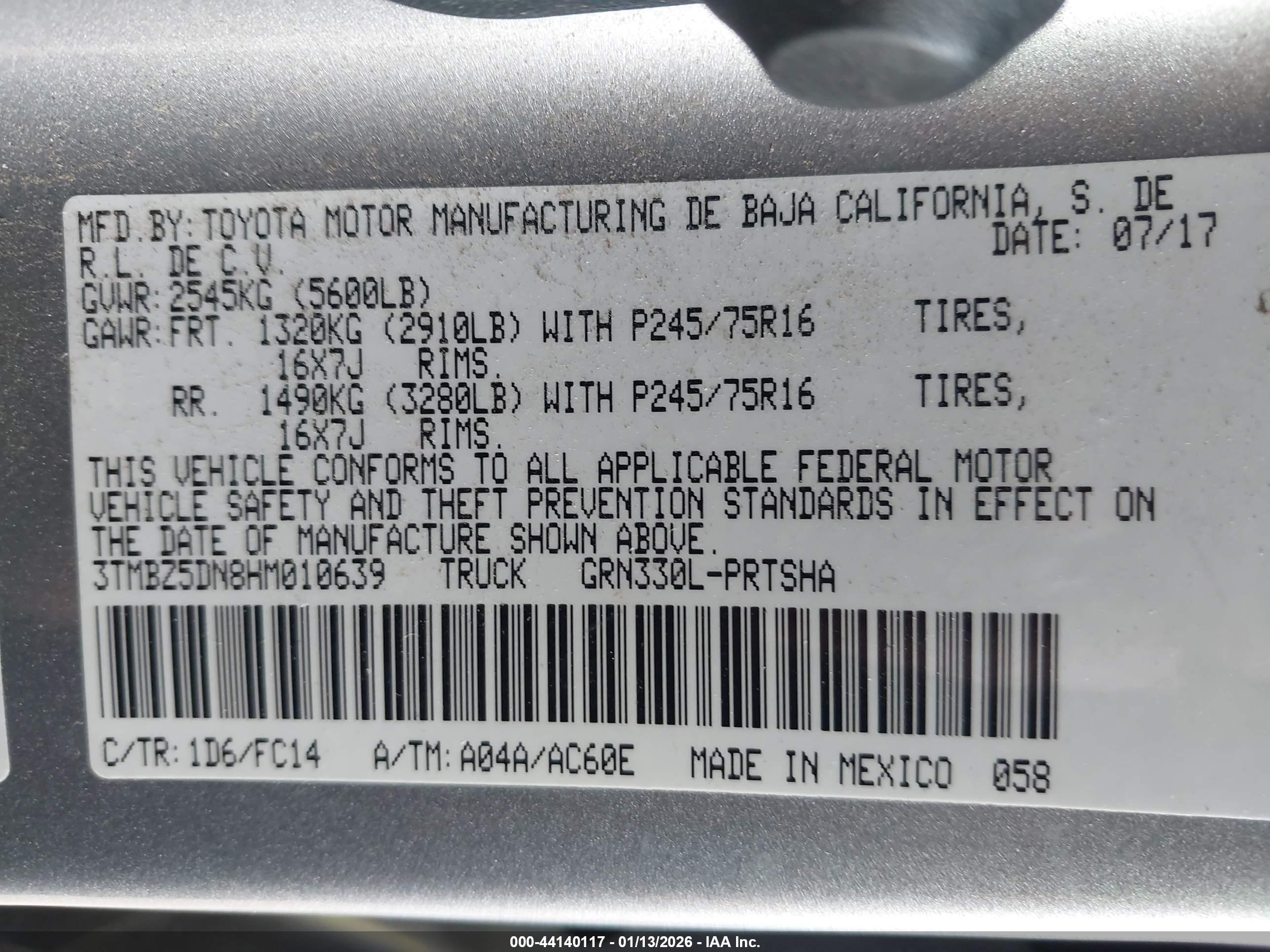 TOYOTA TACOMA image 9