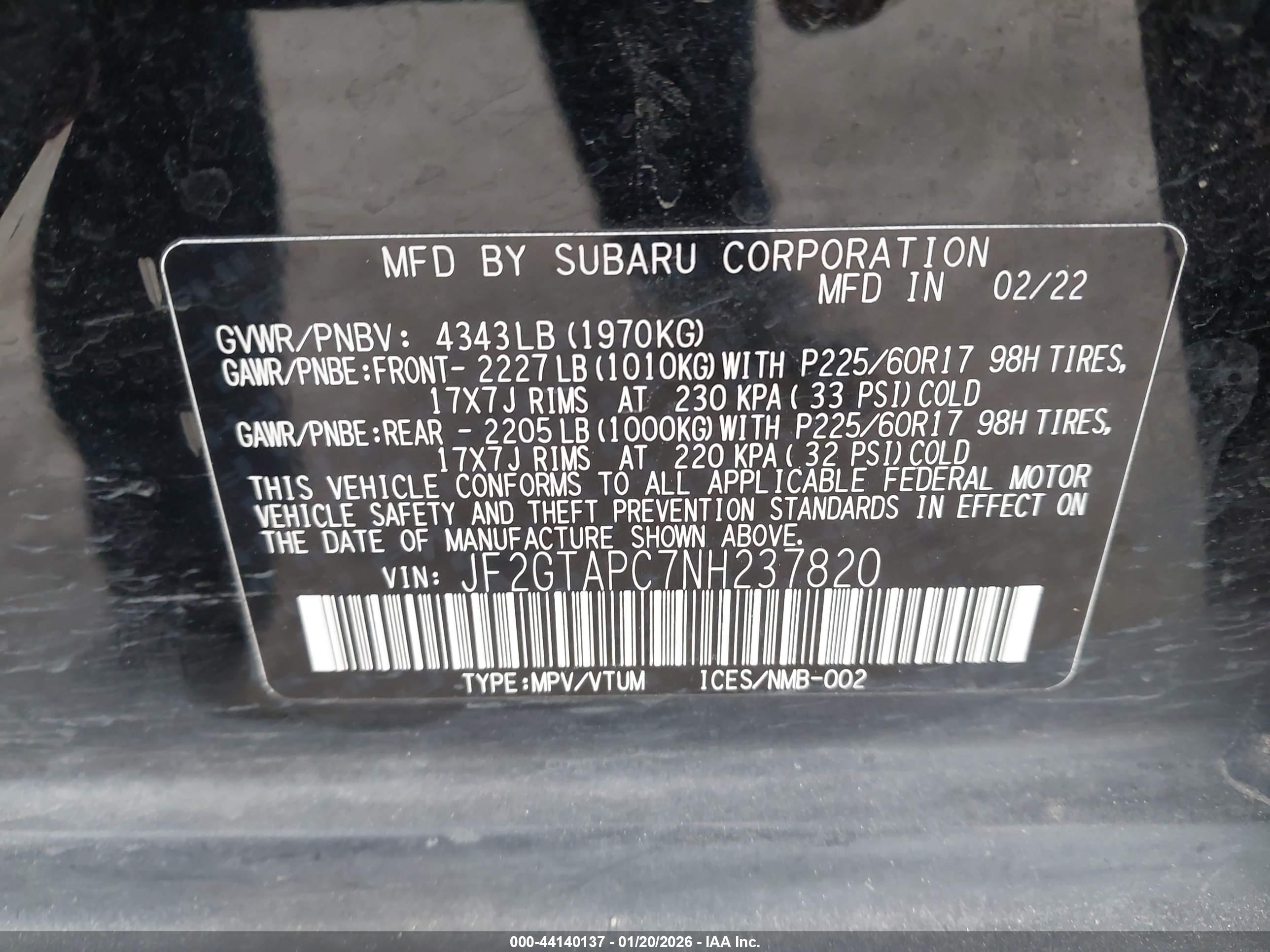 SUBARU CROSSTREK image 9
