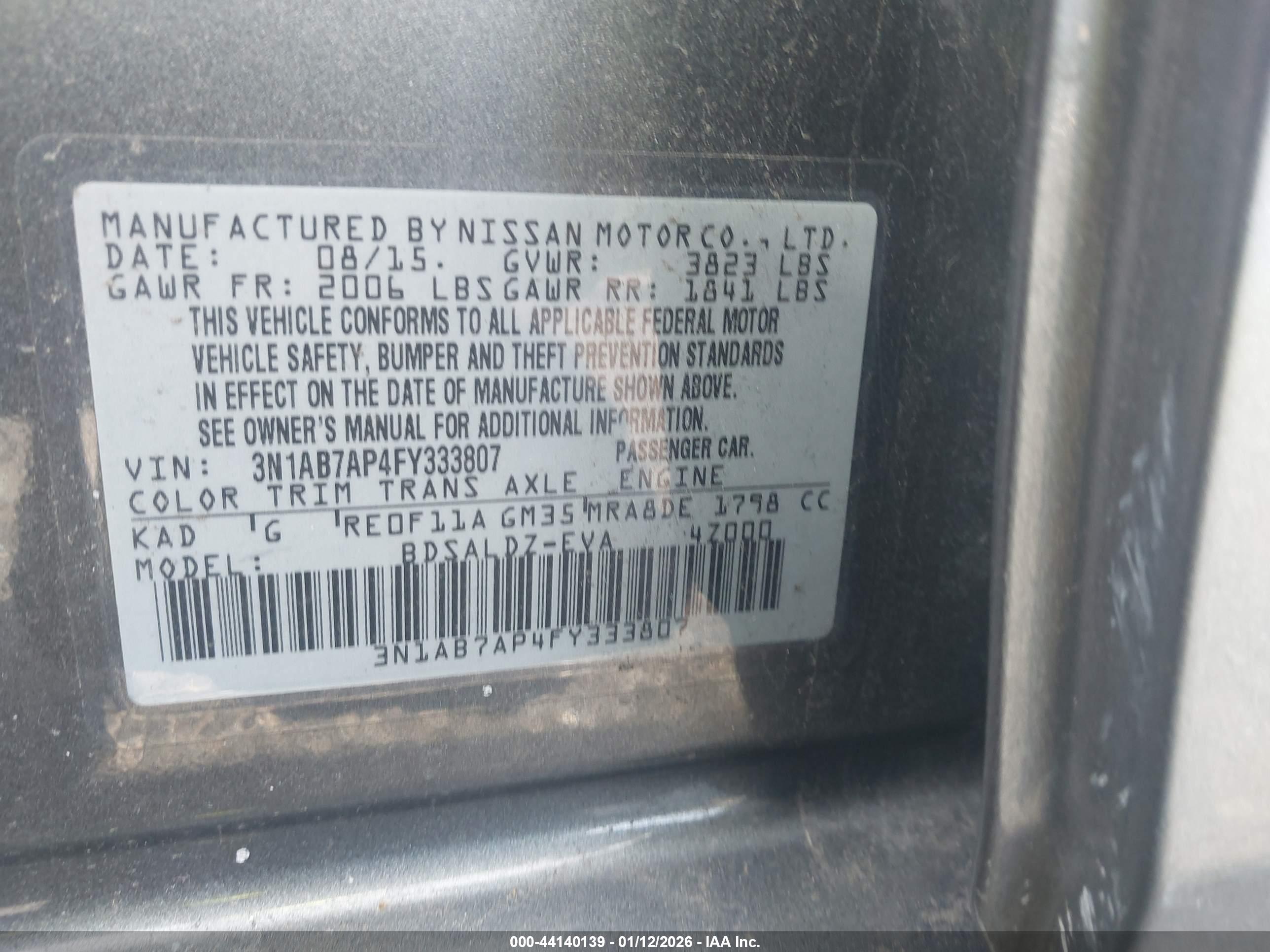 NISSAN SENTRA image 9