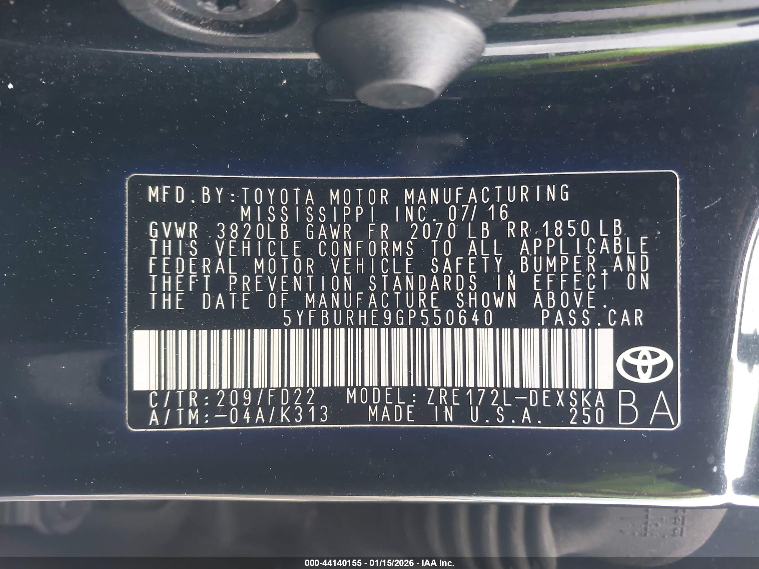 TOYOTA COROLLA image 9