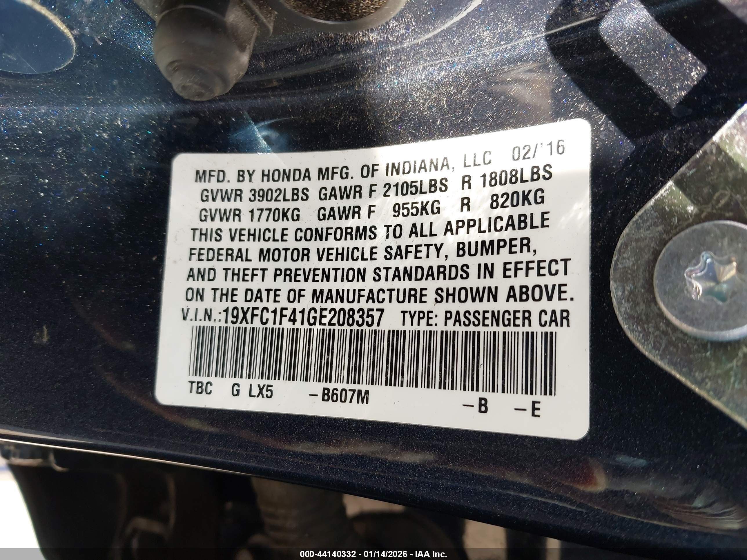 HONDA CIVIC image 9
