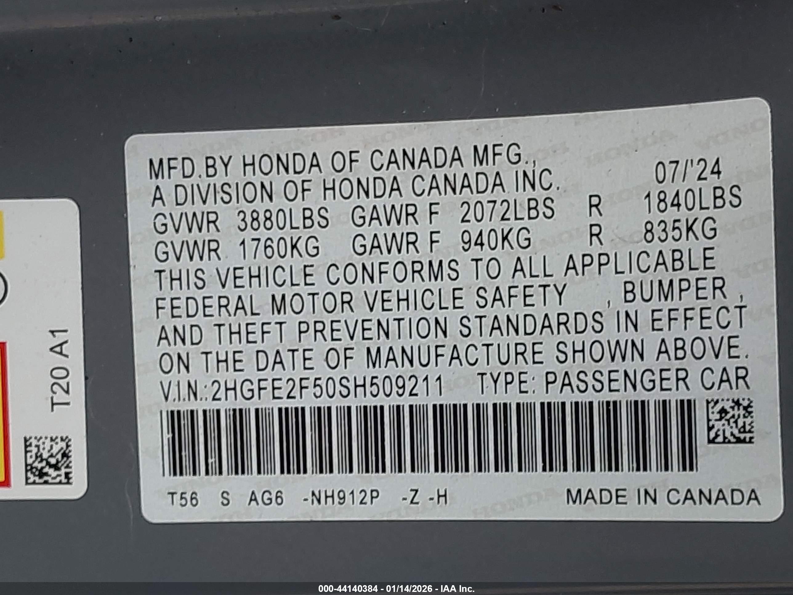 HONDA CIVIC image 9