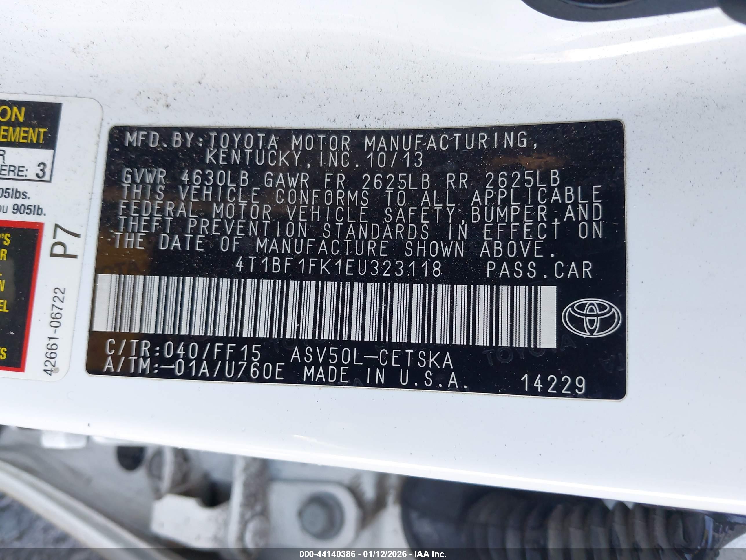 TOYOTA CAMRY image 9