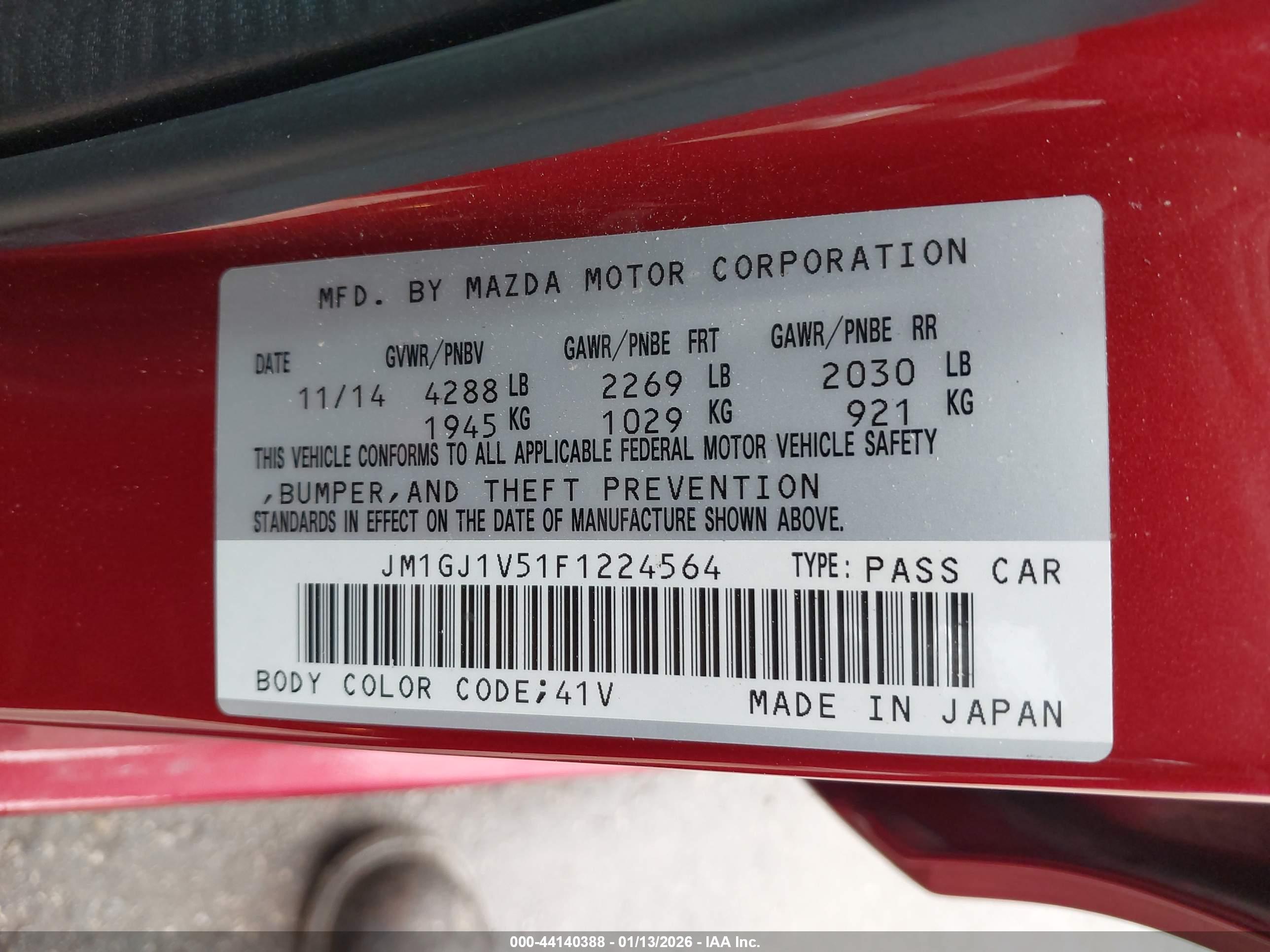MAZDA MAZDA6 image 9