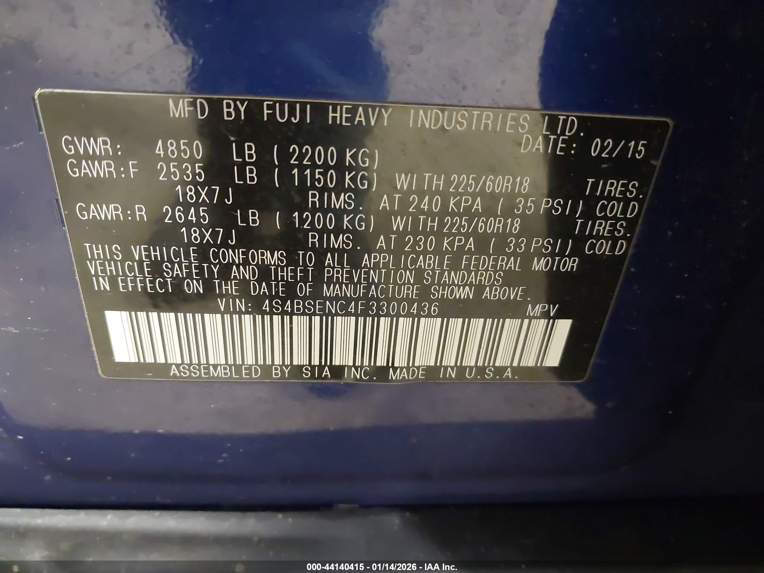 SUBARU OUTBACK image 9