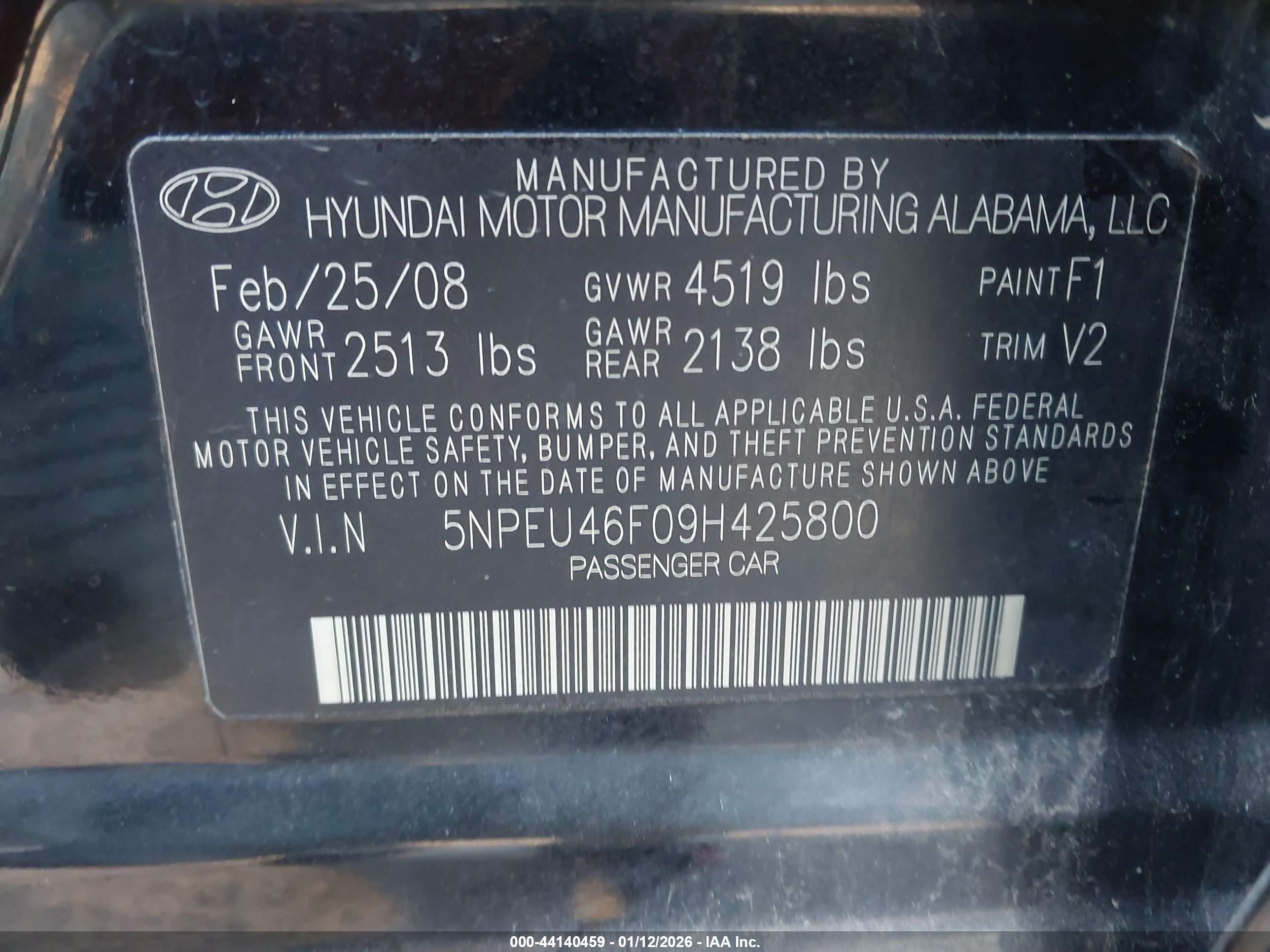 HYUNDAI SONATA image 9