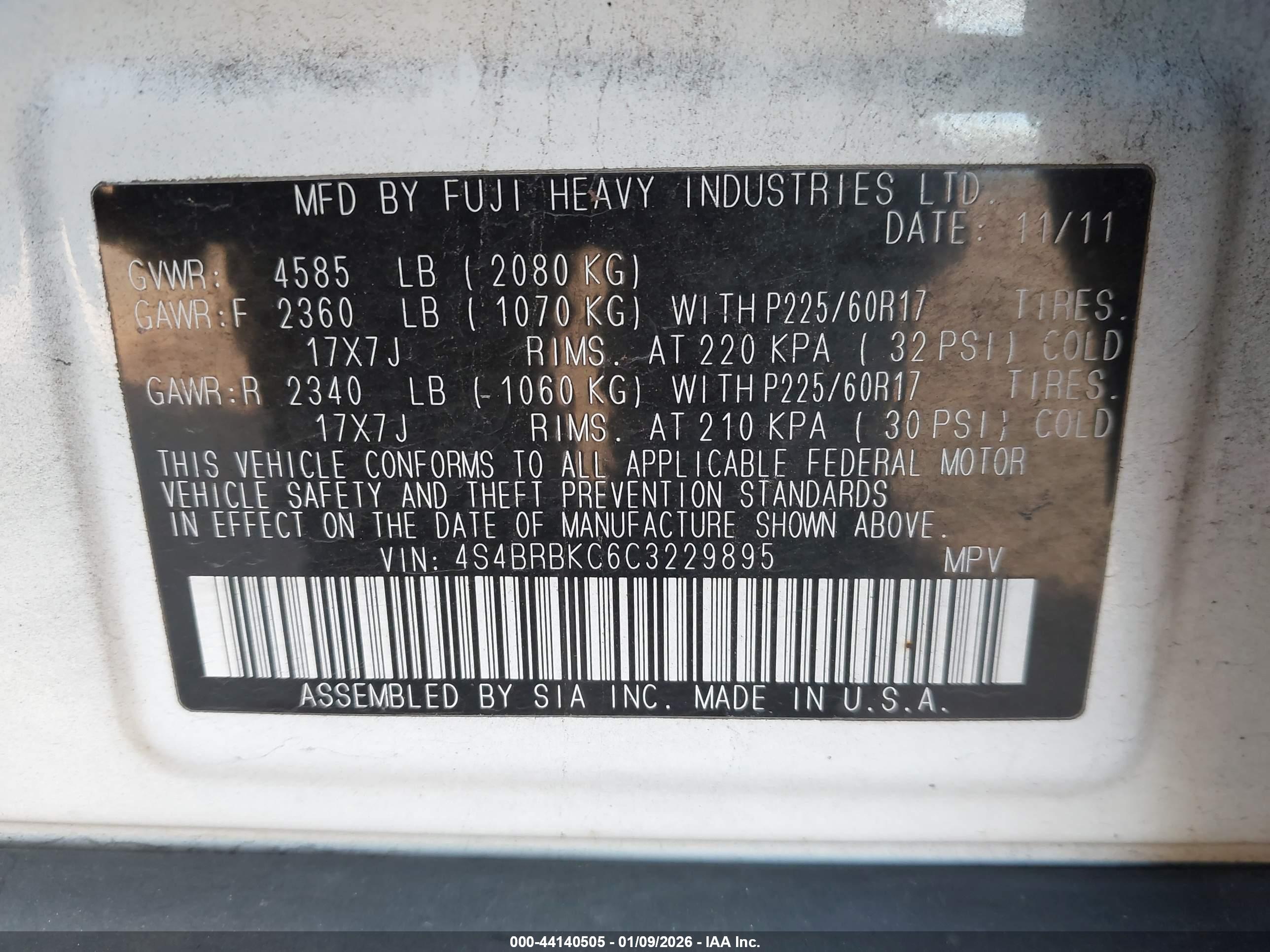 SUBARU OUTBACK image 9