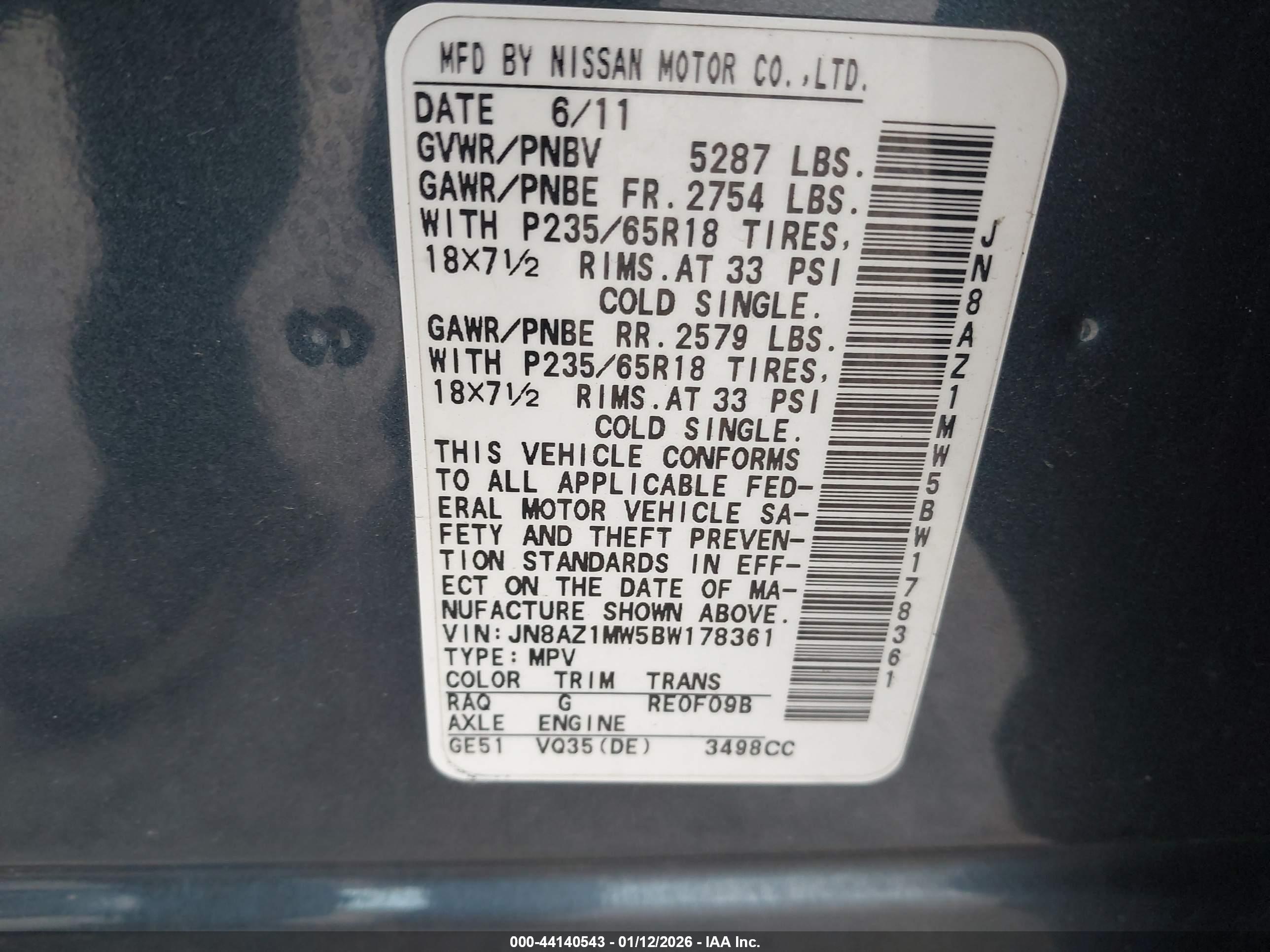 NISSAN MURANO image 9