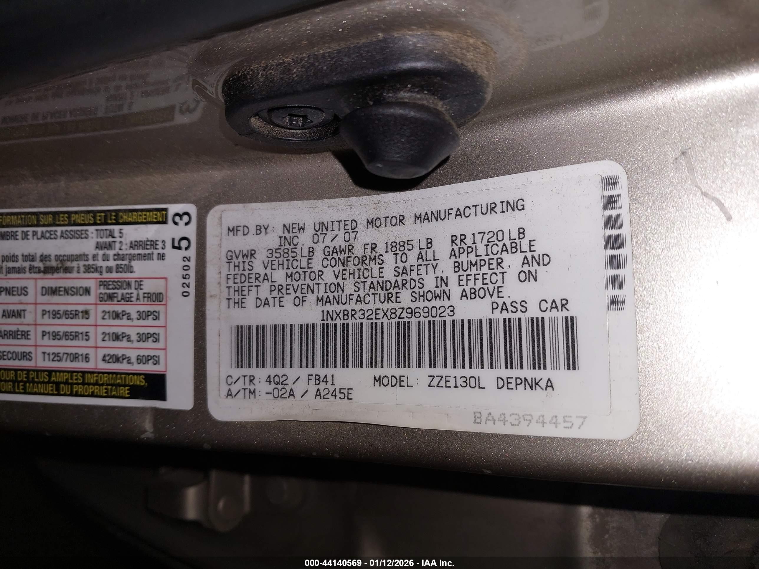 TOYOTA COROLLA image 9
