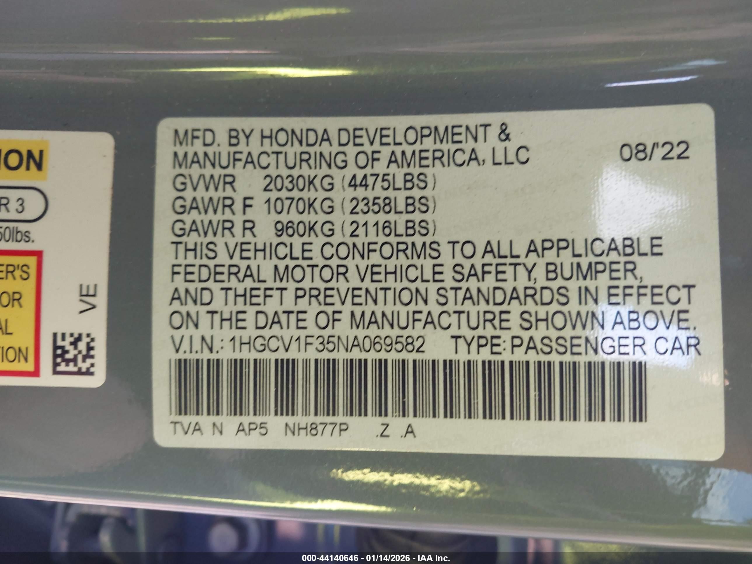 HONDA ACCORD image 9