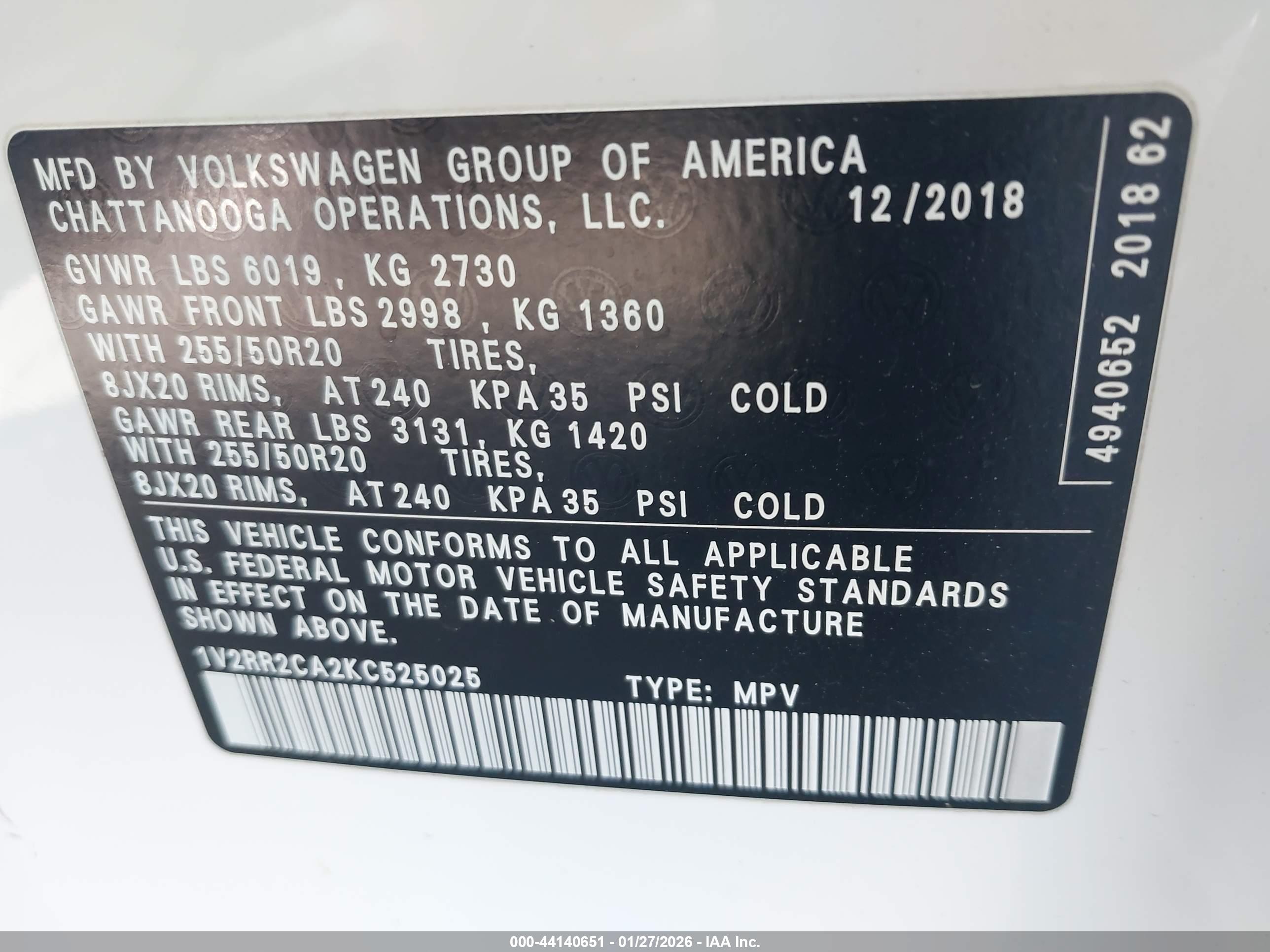 VOLKSWAGEN ATLAS image 9
