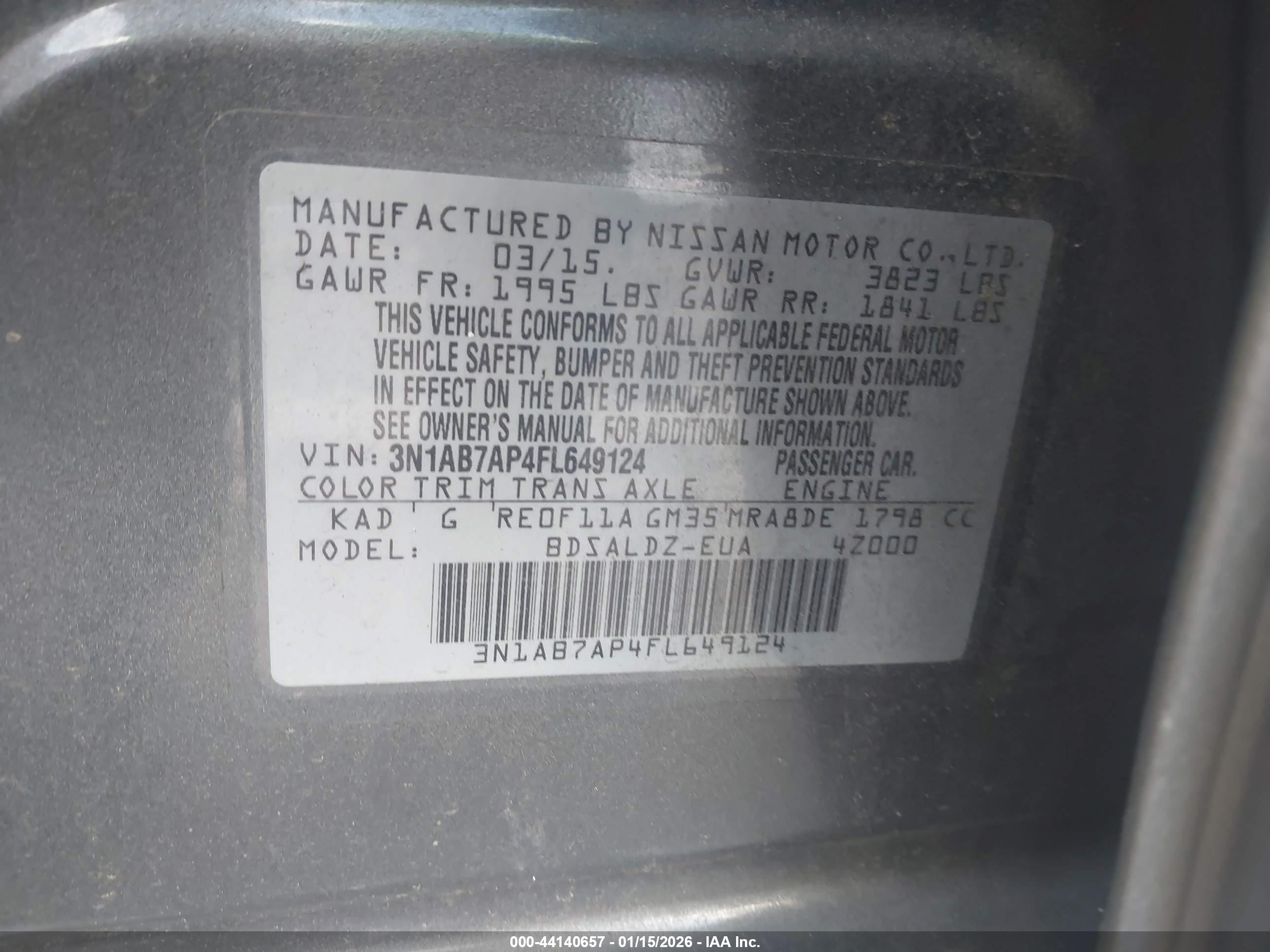 NISSAN SENTRA image 9
