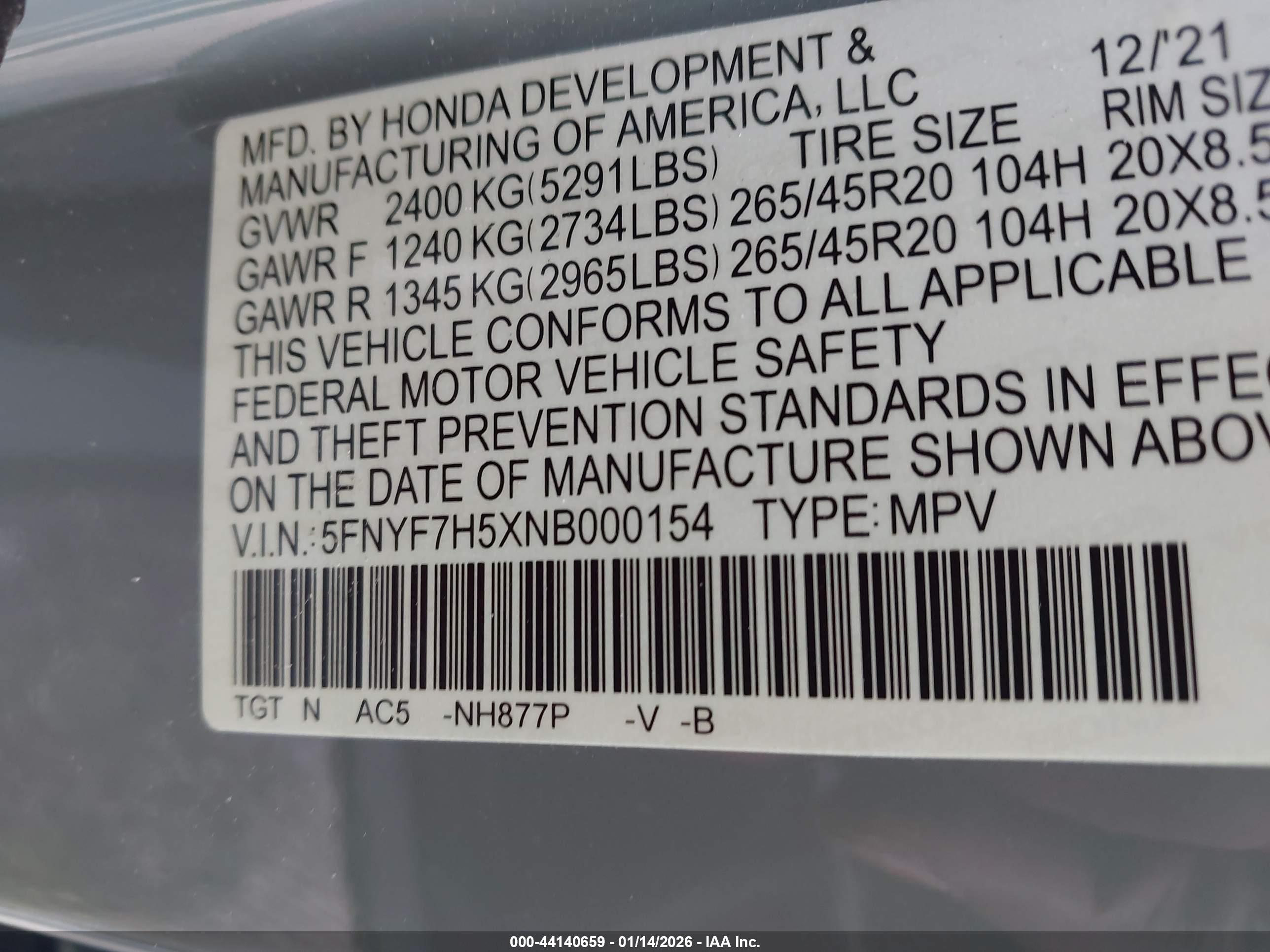 HONDA PASSPORT image 9
