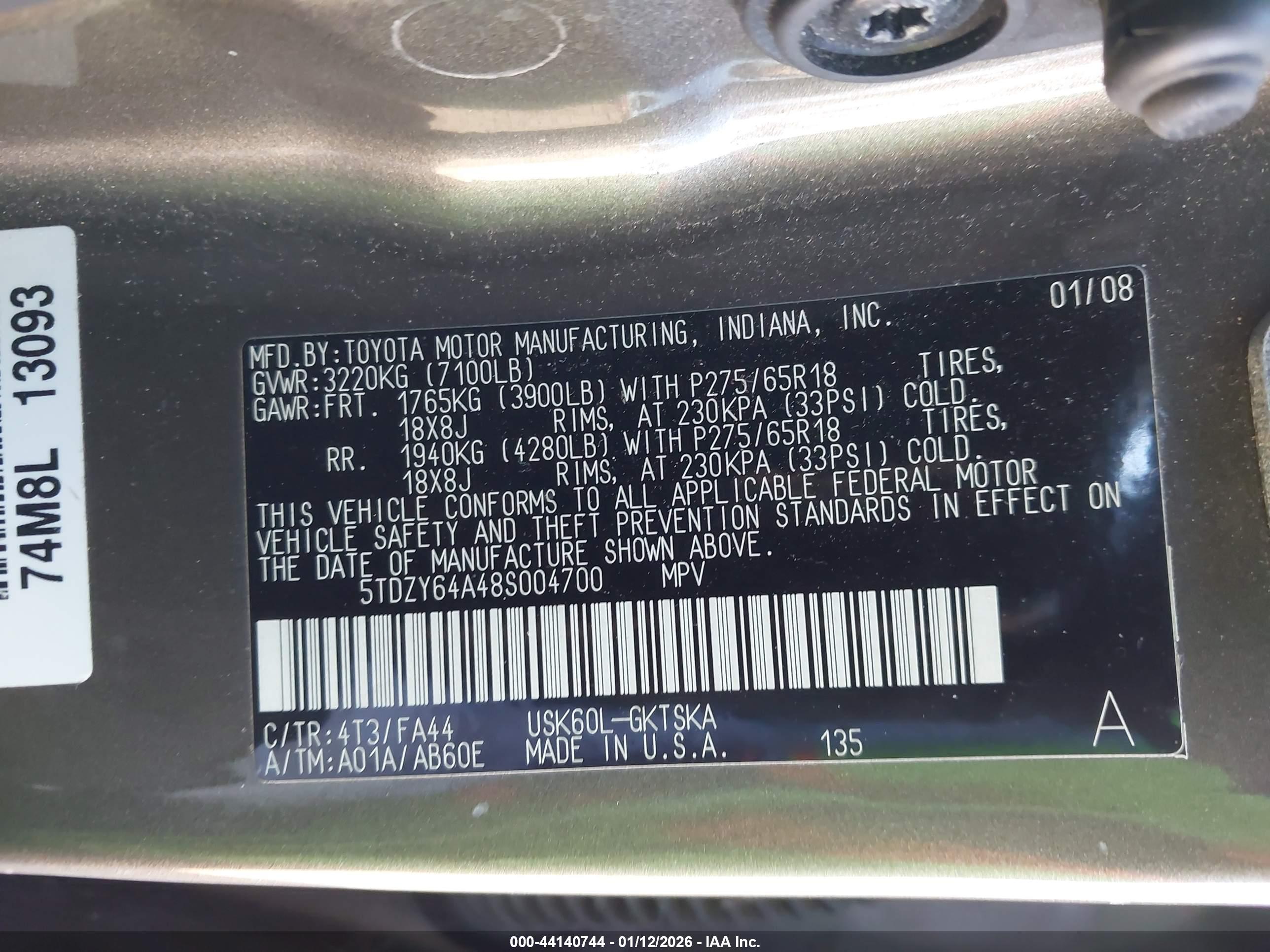 TOYOTA SEQUOIA image 9