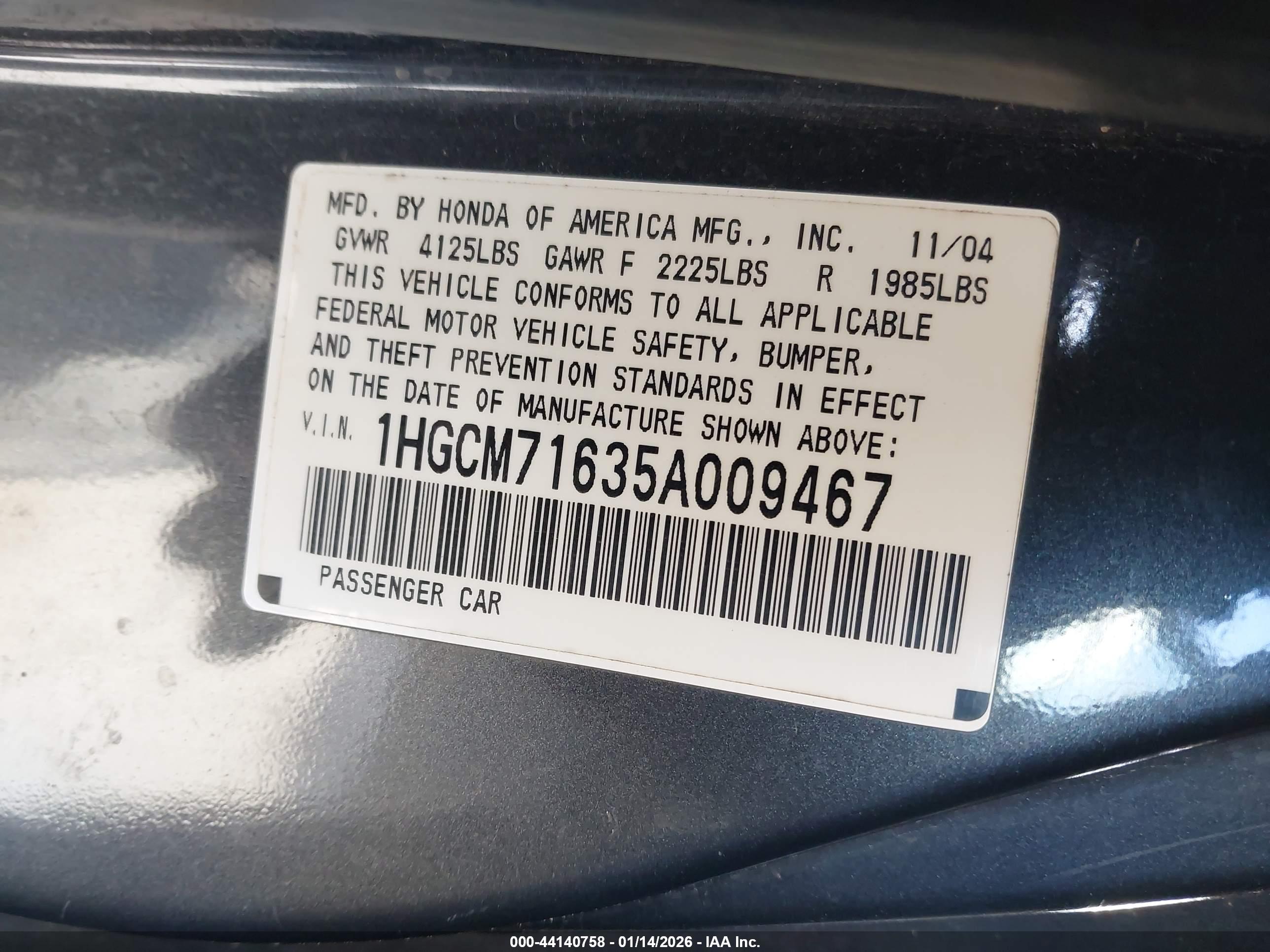 HONDA ACCORD image 9