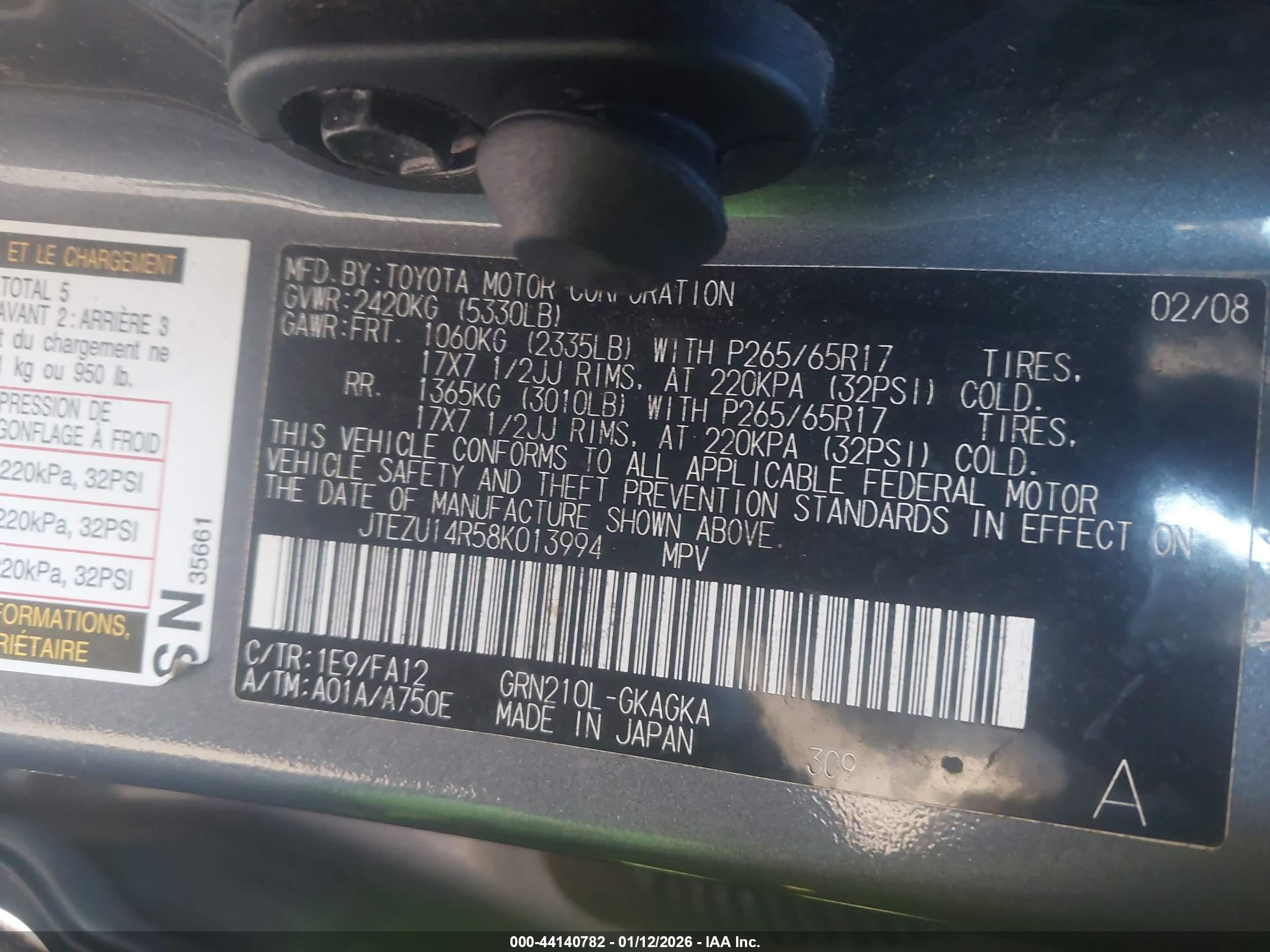 TOYOTA 4RUNNER image 9