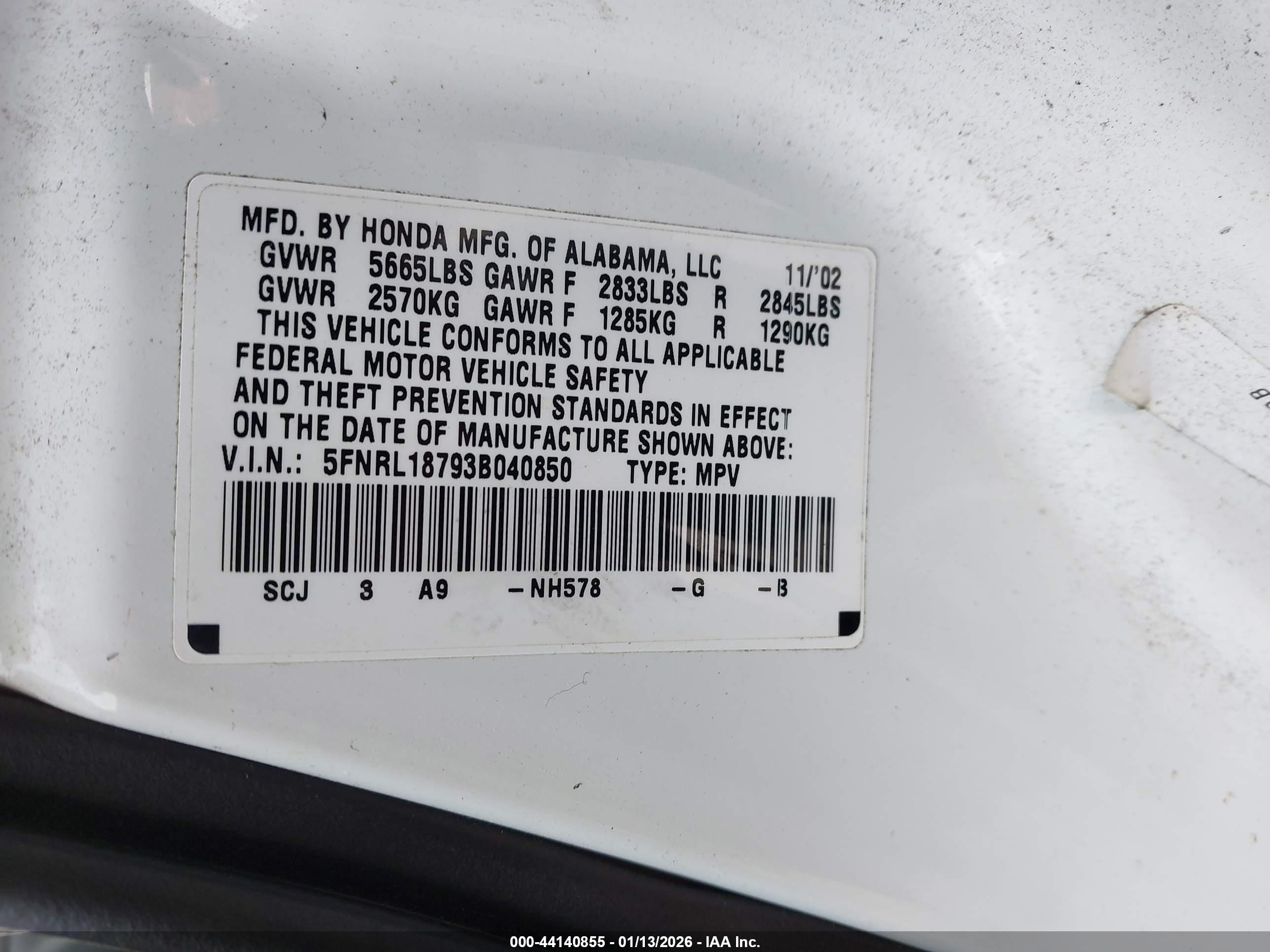 HONDA ODYSSEY image 9
