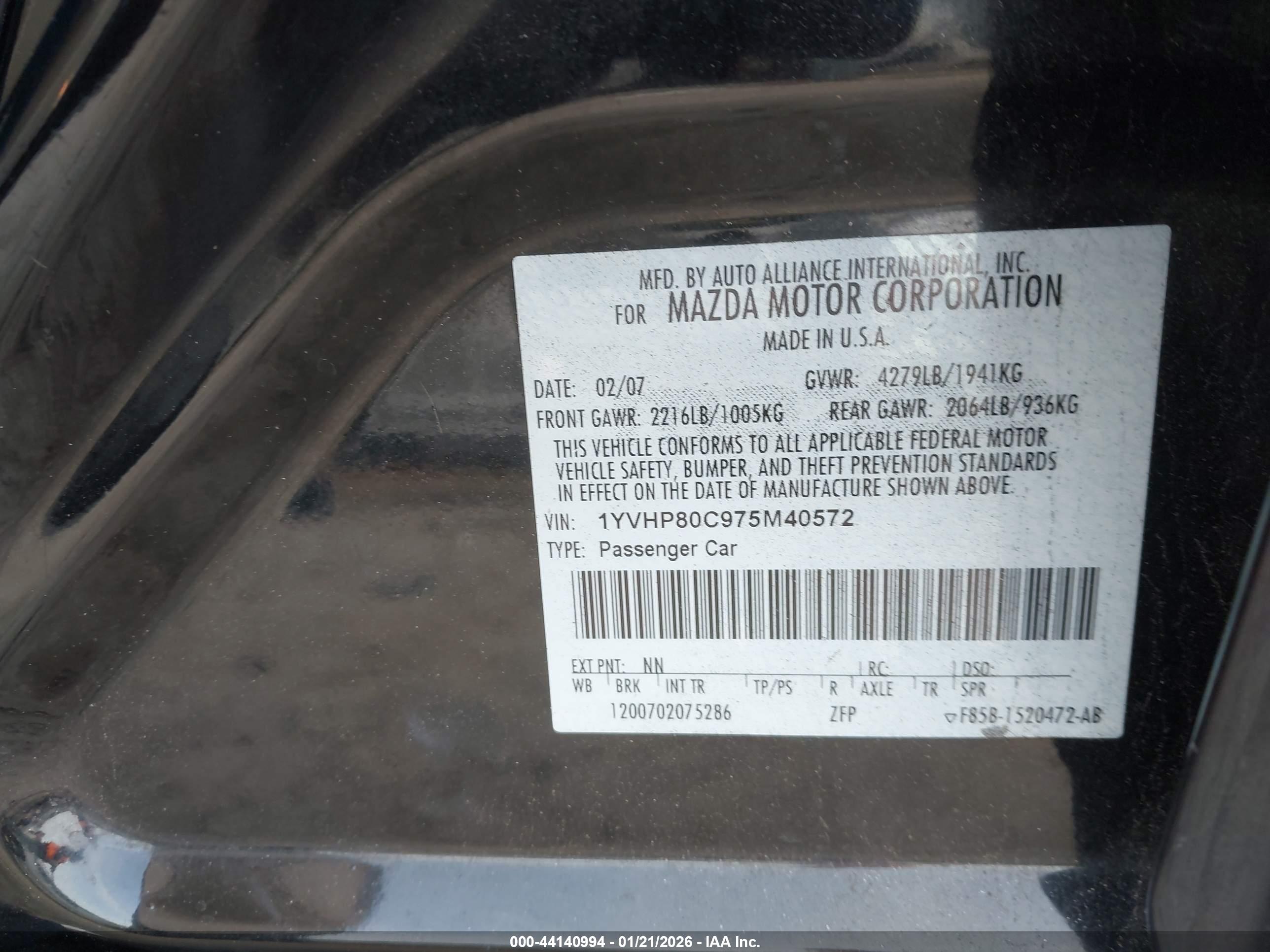 MAZDA MAZDA6 image 9