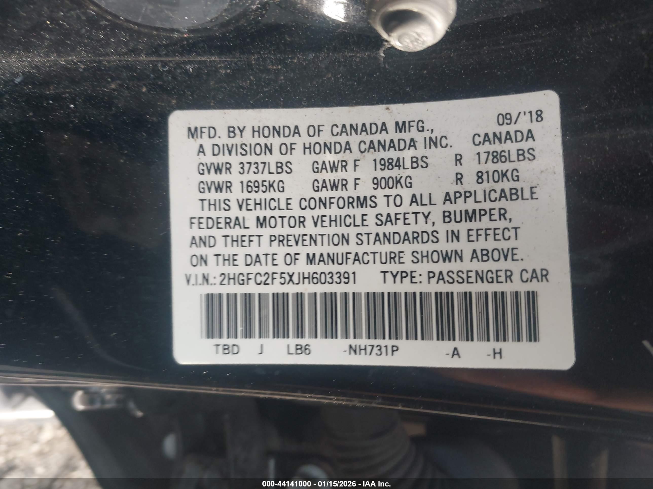 HONDA CIVIC image 9