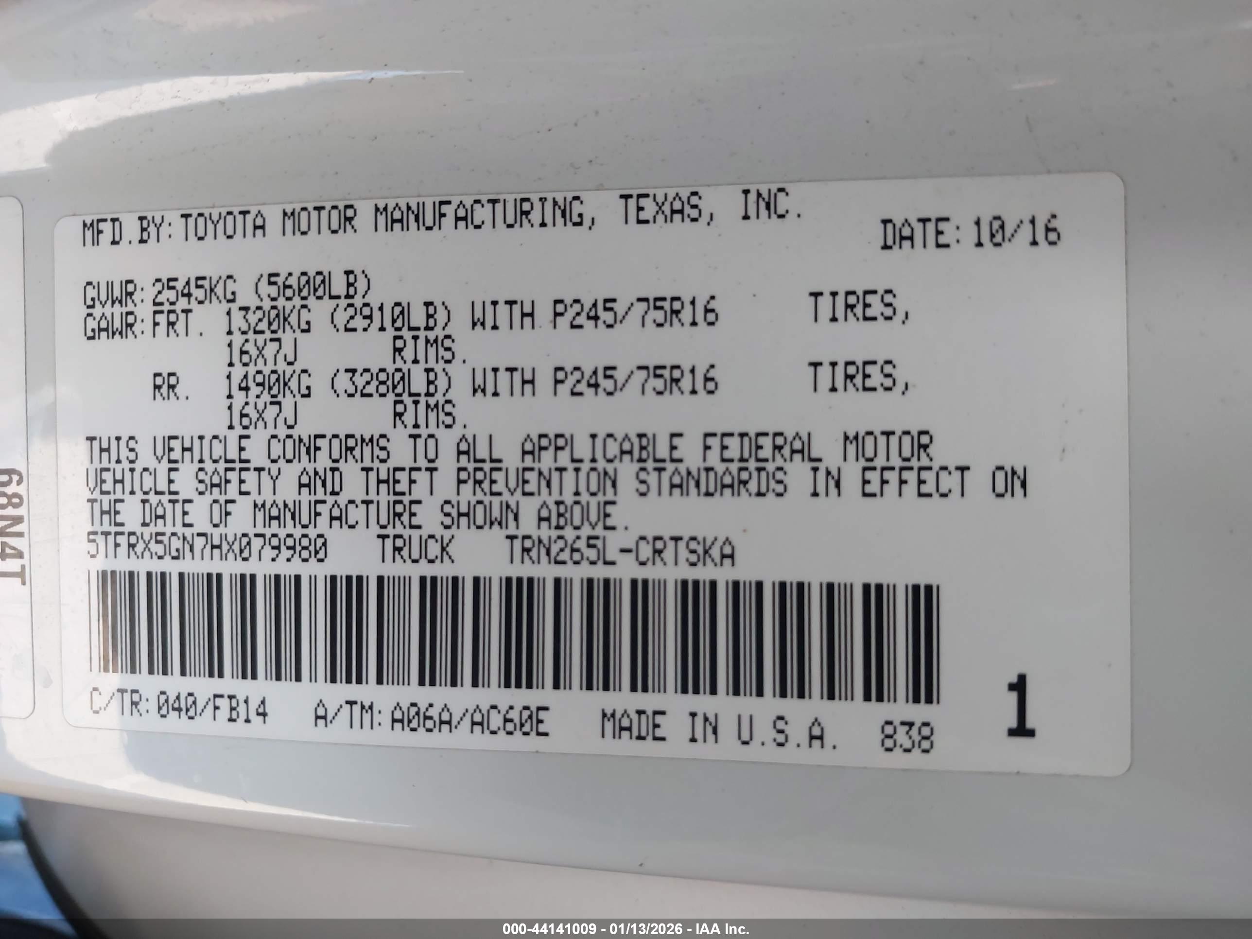 TOYOTA TACOMA image 9