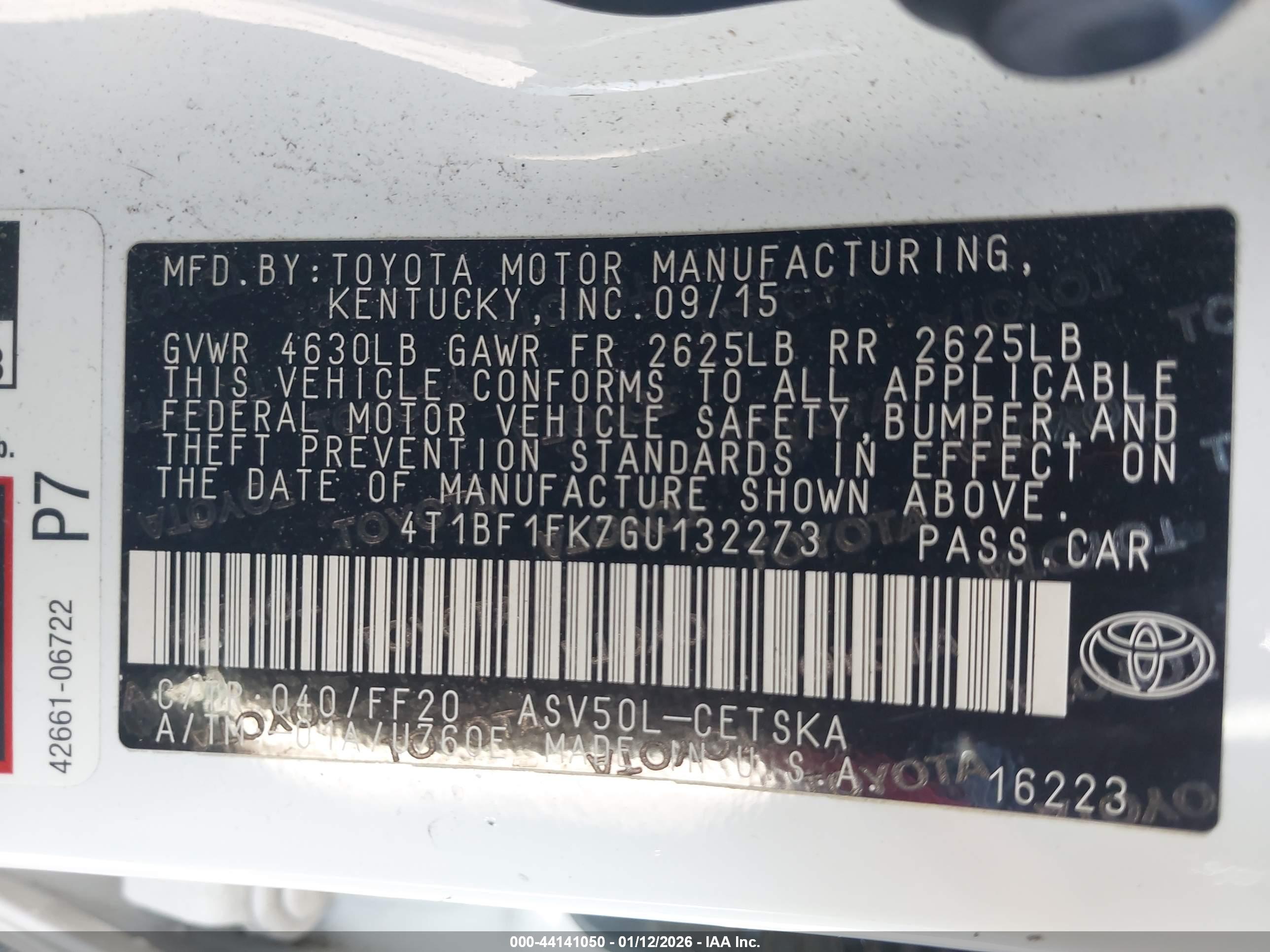 TOYOTA CAMRY image 9