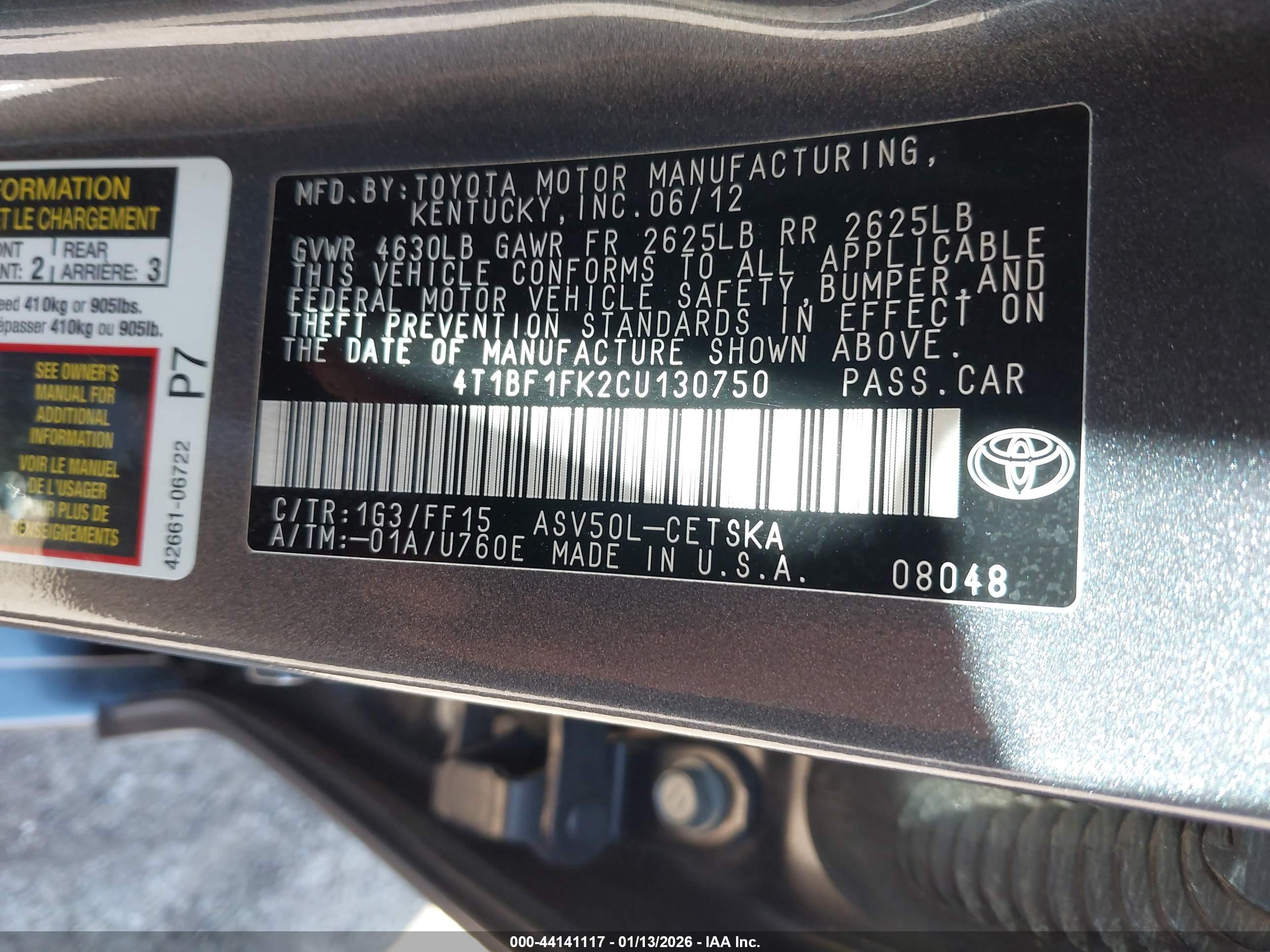 TOYOTA CAMRY image 9
