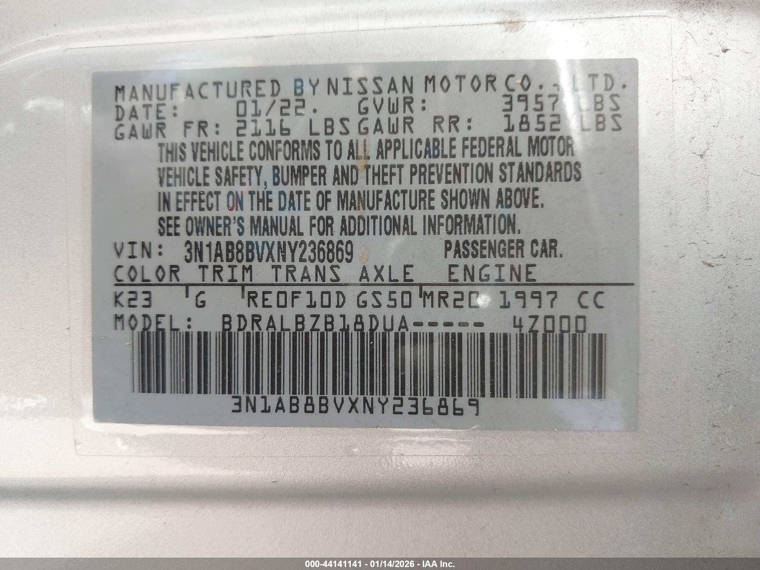 NISSAN SENTRA image 9