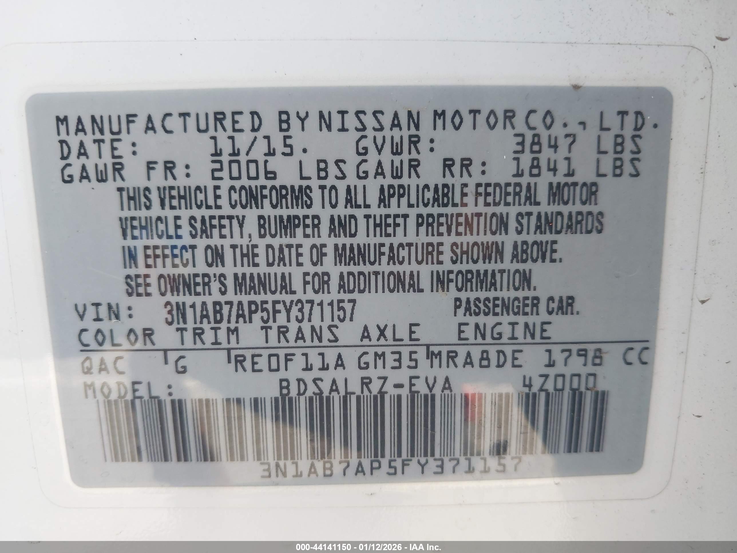 NISSAN SENTRA image 9