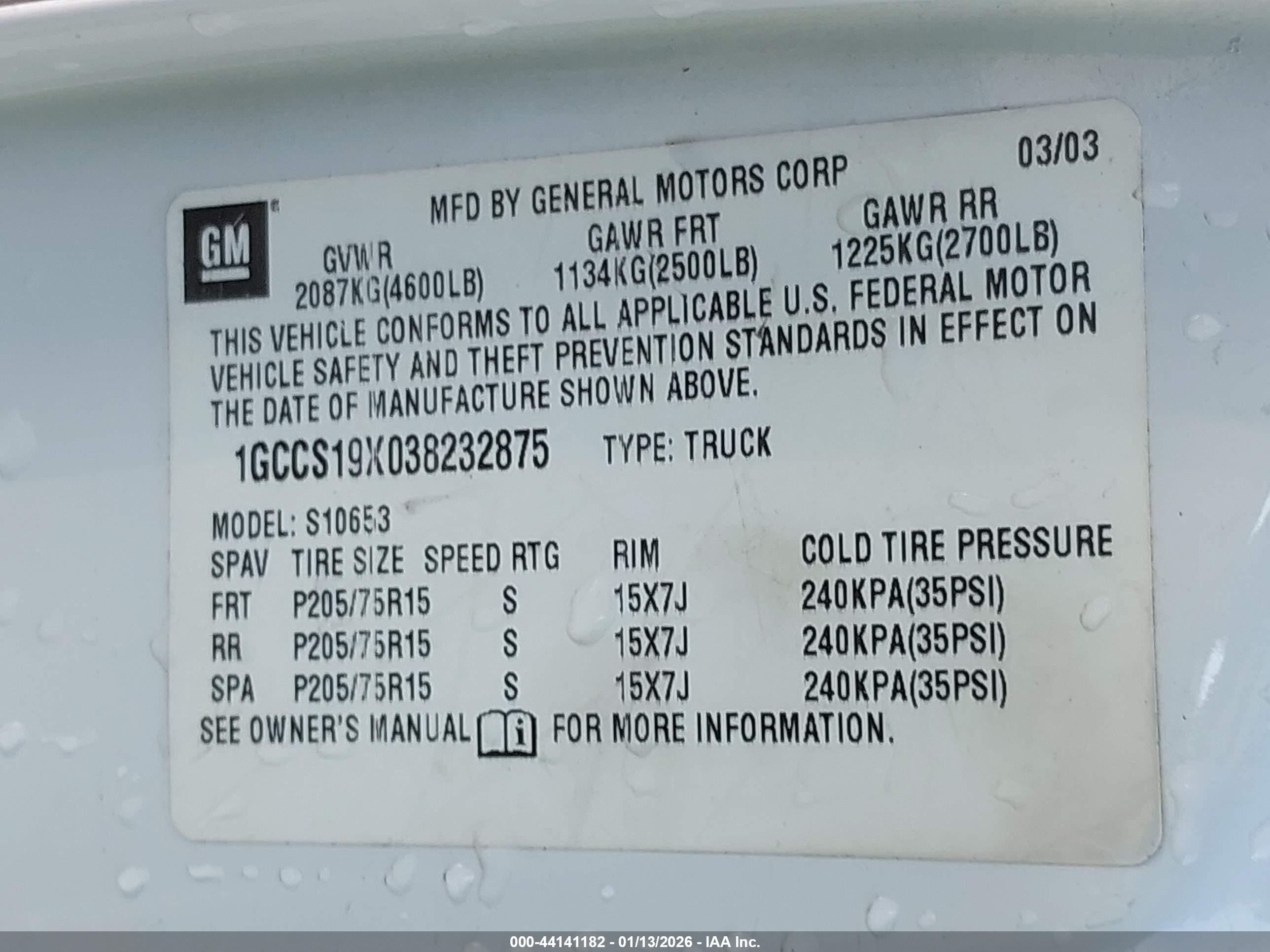 CHEVROLET S-10 image 9