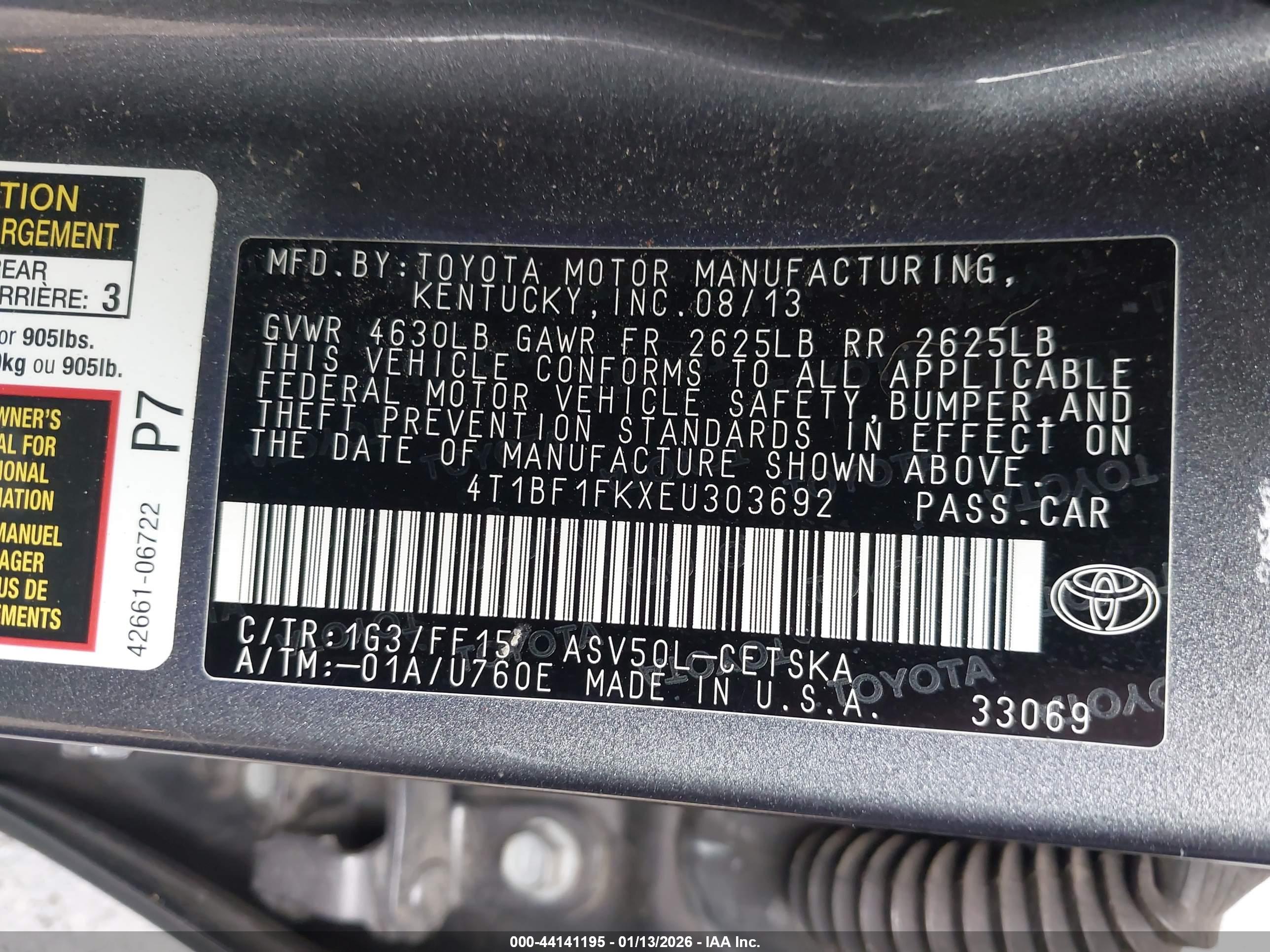 TOYOTA CAMRY image 9