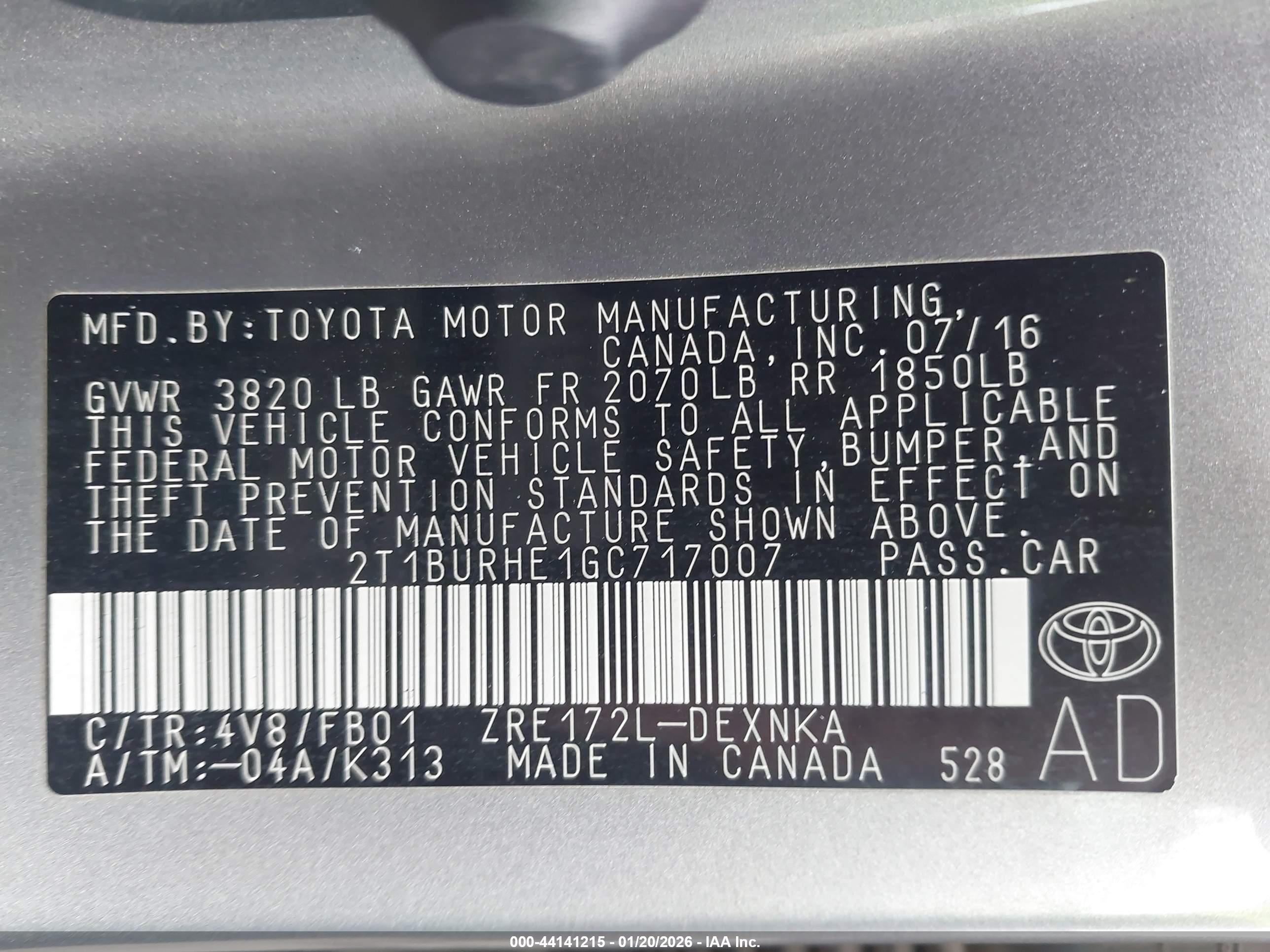 TOYOTA COROLLA image 9
