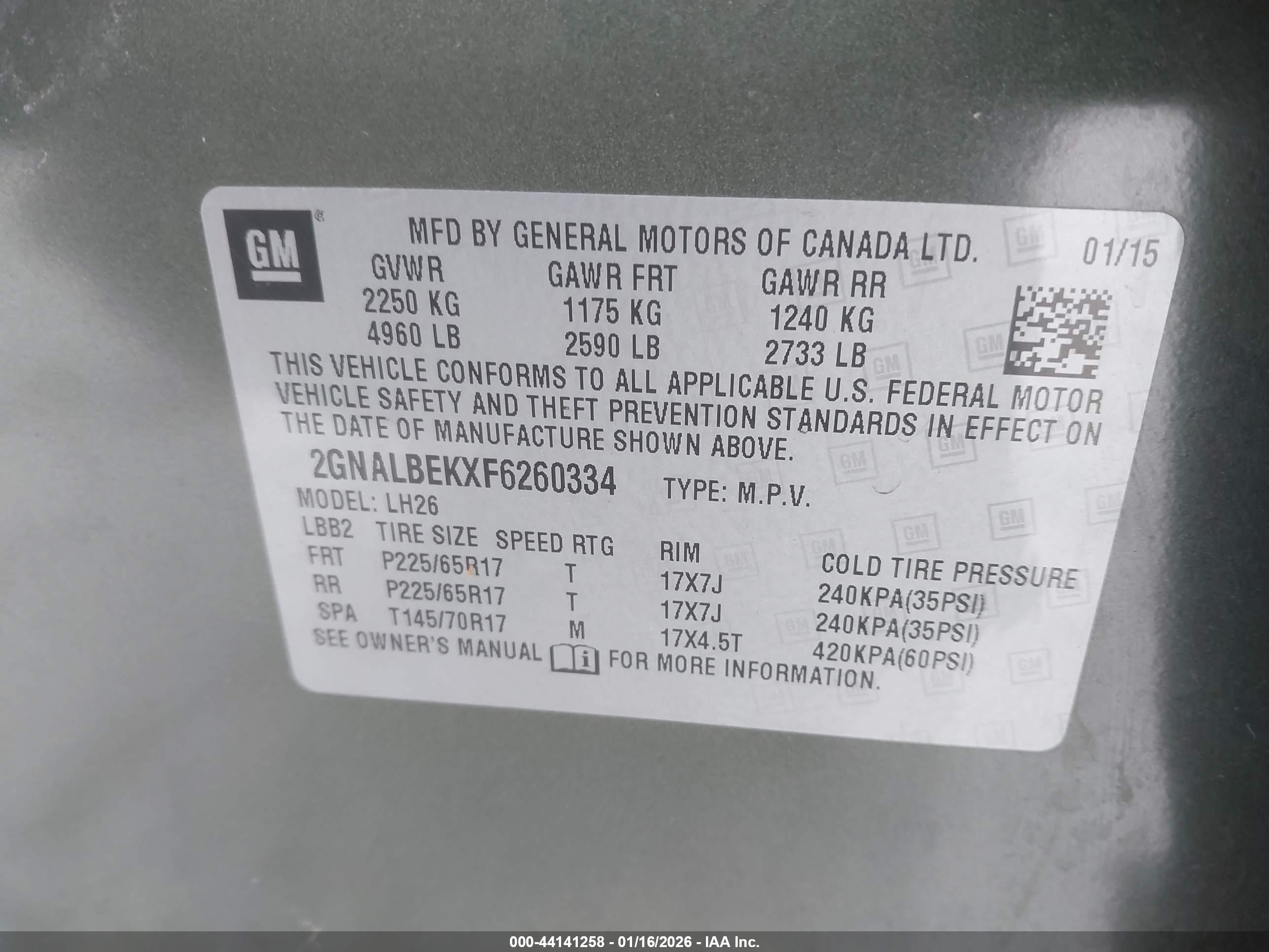CHEVROLET EQUINOX image 9