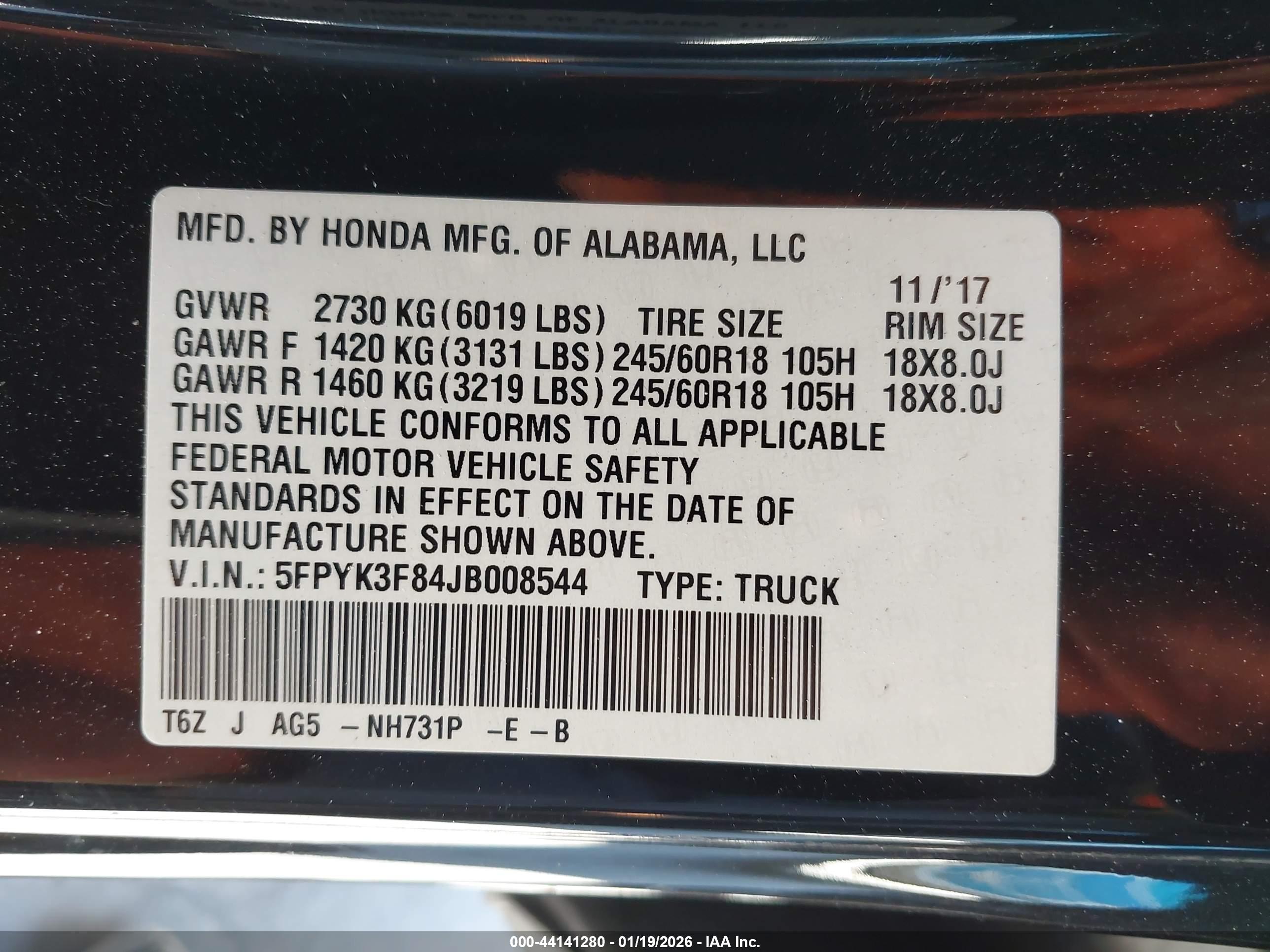 HONDA RIDGELINE image 9